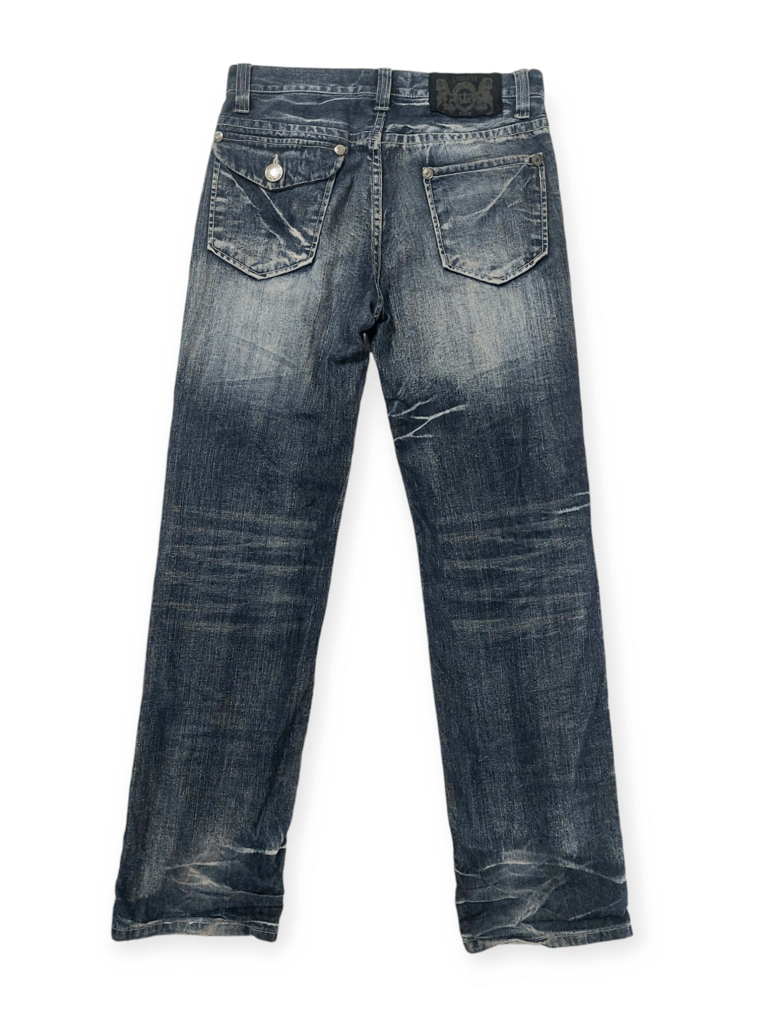 LOWBOX Vintage Lowbox Punk Distressed Denim Size US 33 - 2 Thumbnail