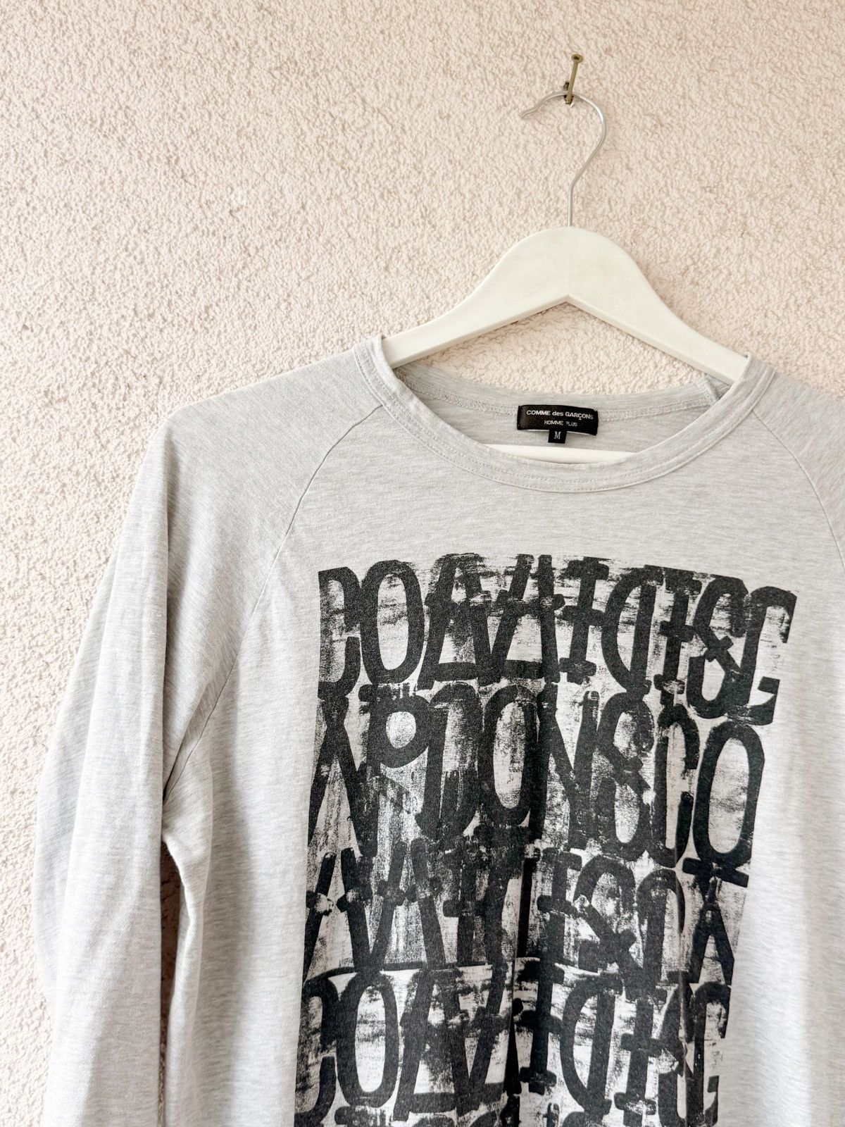 Comme des Garcons Homme Plus Comme des Garçons Homme Plus 3/4 Sleeve Calligraphy Logo M Size US M / EU 48-50 / 2 - 2 Thumbnail
