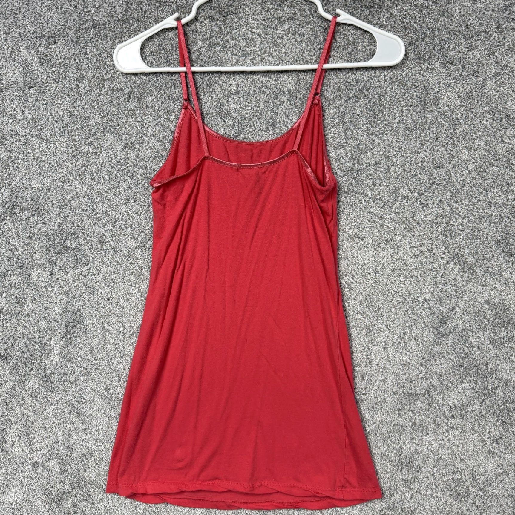 Vintage VINTAGE Deb Tank Top Womens XL Red Cotton Blend Y2K Coquette Soft Girl Layering Size XL / US 12-14 / IT 48-50 - 6 Thumbnail