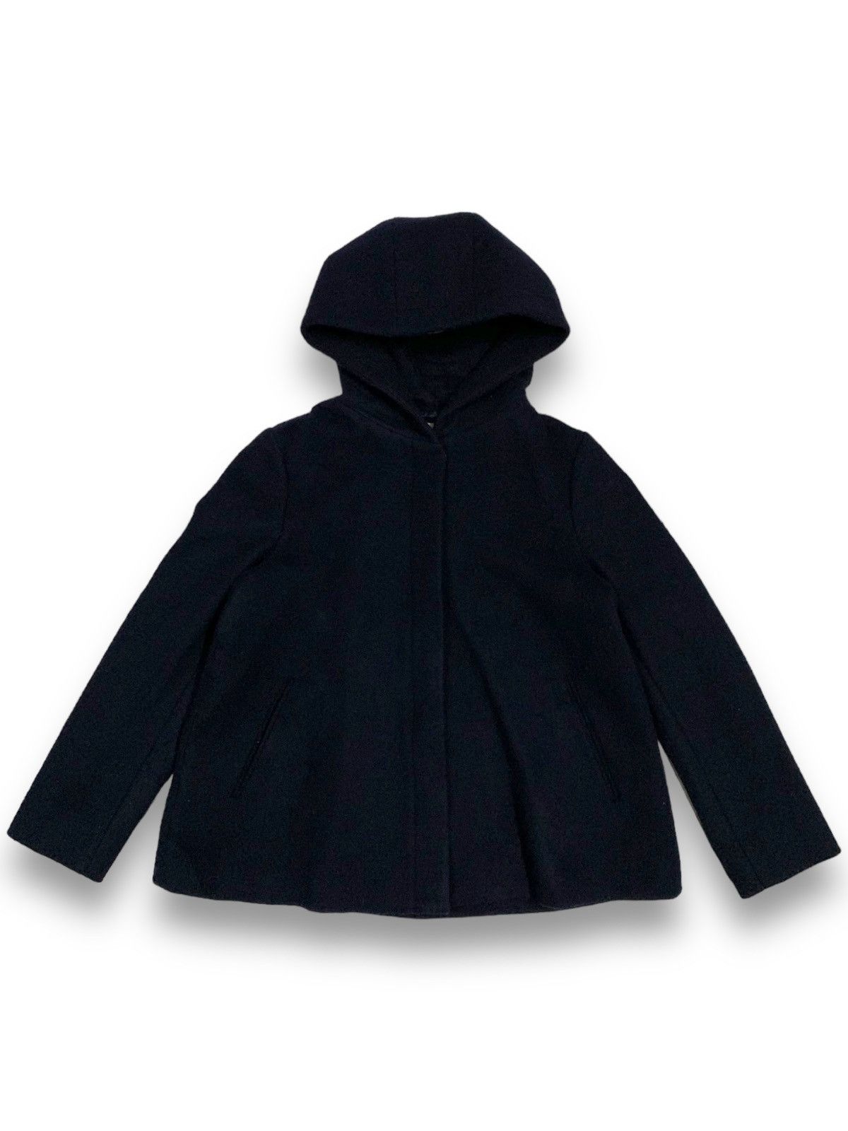 Beams Plus B”Ming by Beams Japan Wool Blend Flared Hem Hooded Jacket Size M / US 6-8 / IT 42-44 - 1 Thumbnail