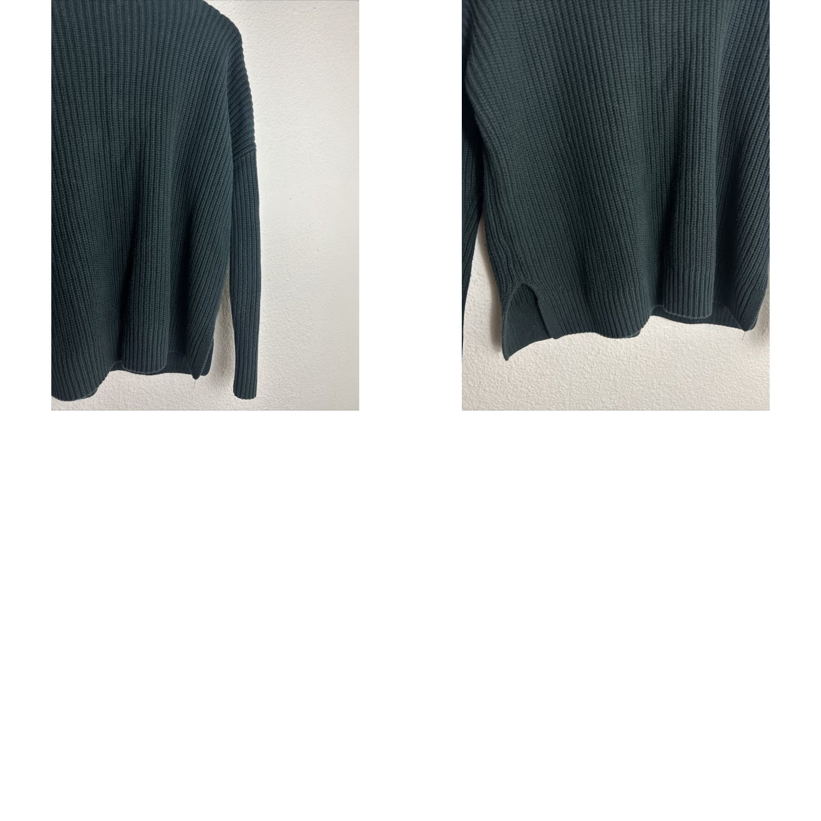 Vintage Max Studio Womens Large Long Sleeve Green Tunic Sweater 100% Cotton Size L / US 10 / IT 46 - 9 Thumbnail