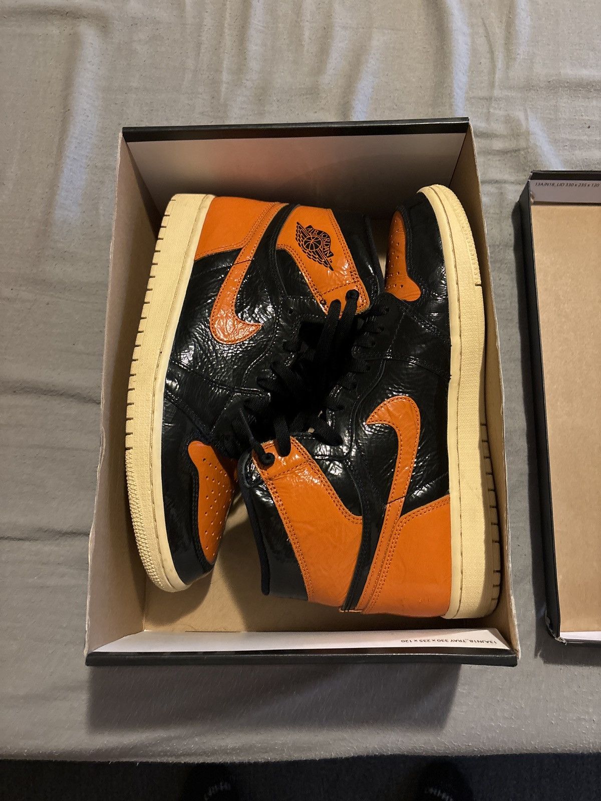 image of Jordan Brand 1 Shattered Backboard 3.0 Shoes in Orange, Men's (Size 10)