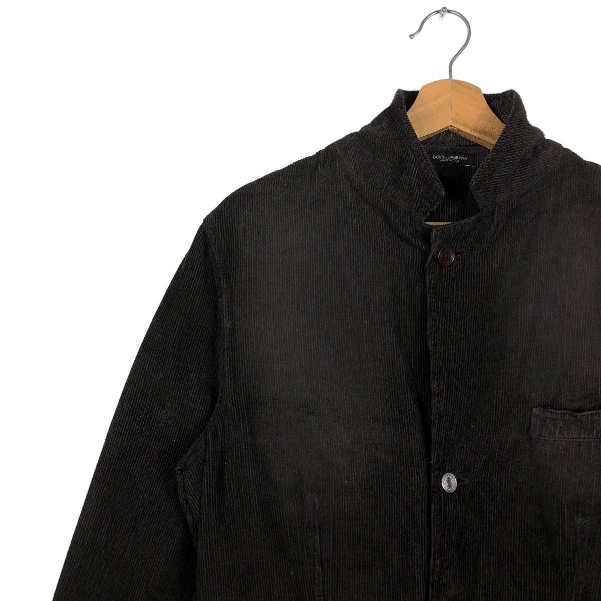 Dolce & Gabbana 🔥Iconic Black - Corduroy Jacket Double Breast Work Style Size US S / EU 44-46 / 1 - 6 Thumbnail