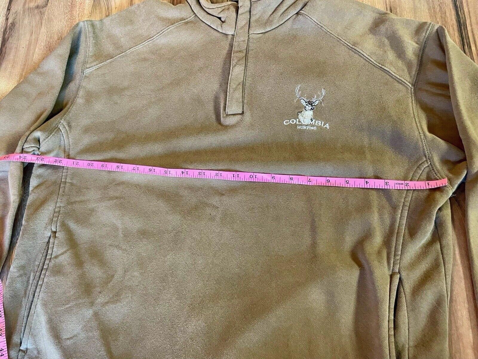 Columbia Columbia Mens Sweatshirt Sz L Brown 1/4 Zip Deer(A1 Size US 34 / EU 50 - 4 Thumbnail