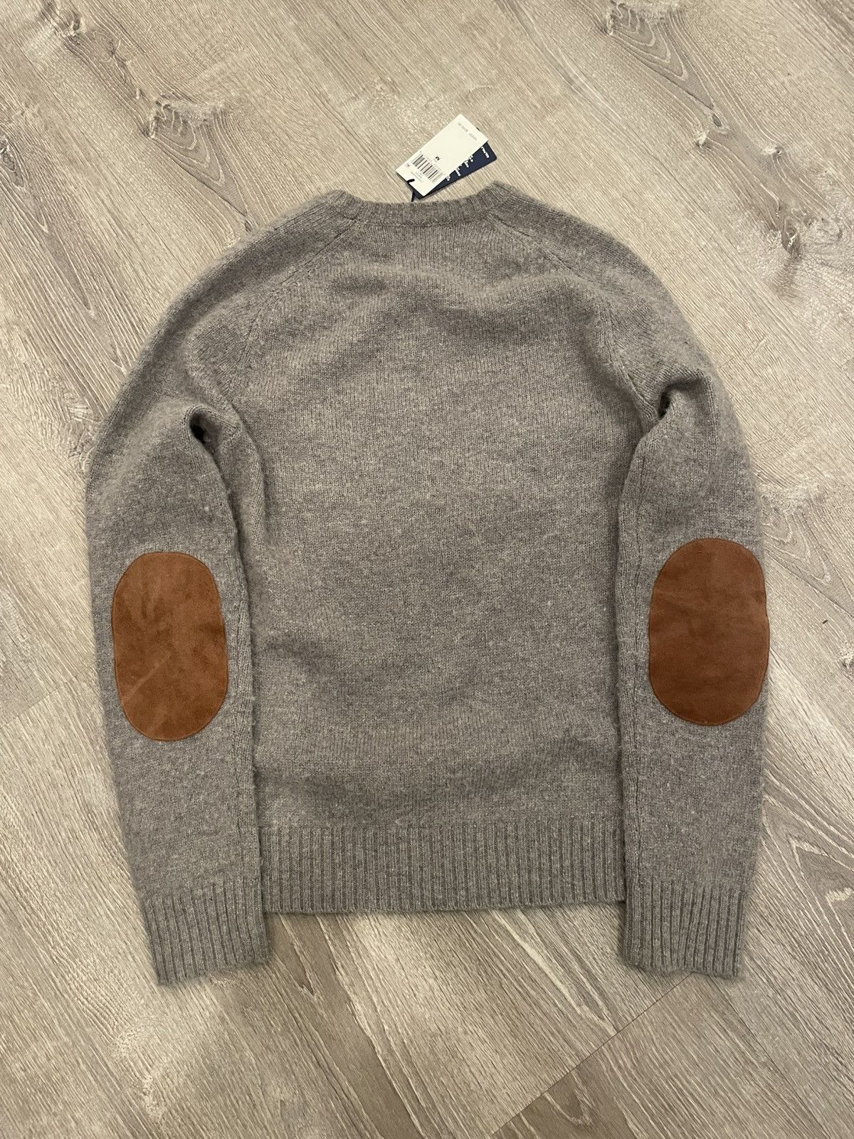 Ralph Lauren Ralph Lauren Suede-Patch Wool Crewneck Size US M / EU 48-50 / 2 - 2 Thumbnail