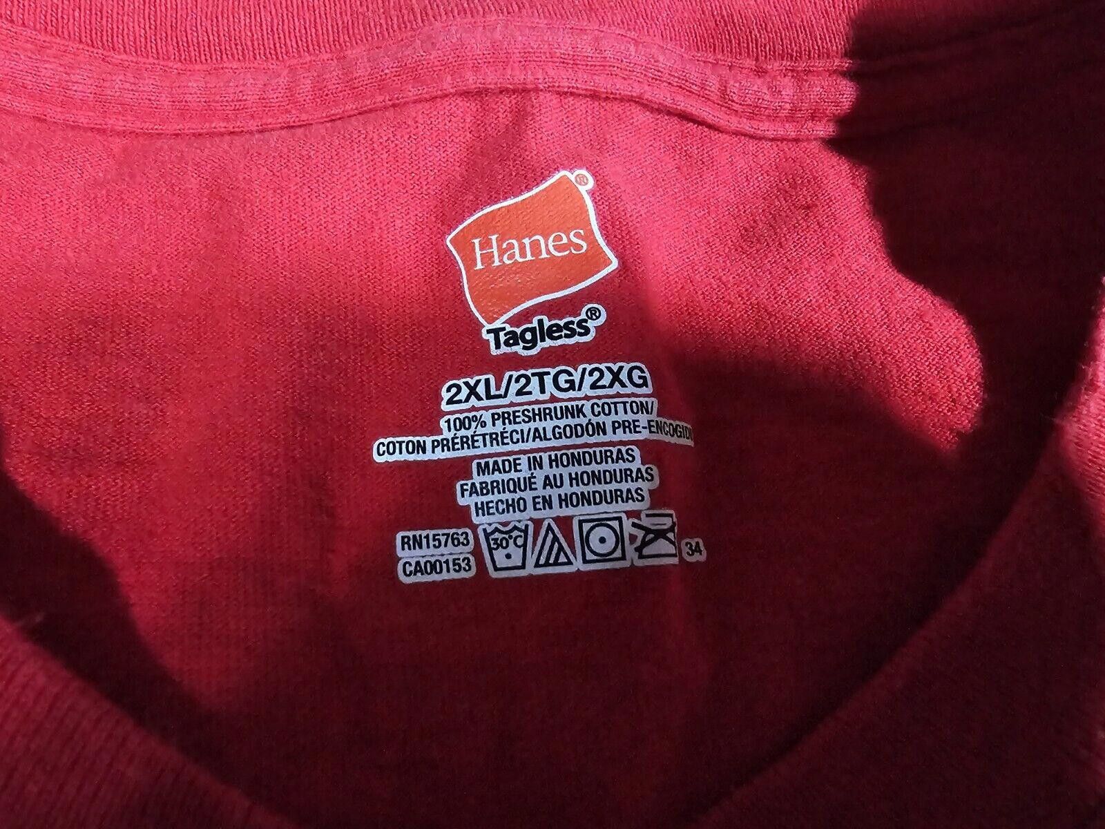Hanes Ohio State Buckeyes OSU Superman Logo Red T-shirt XXL Size ONE SIZE - 4 Thumbnail