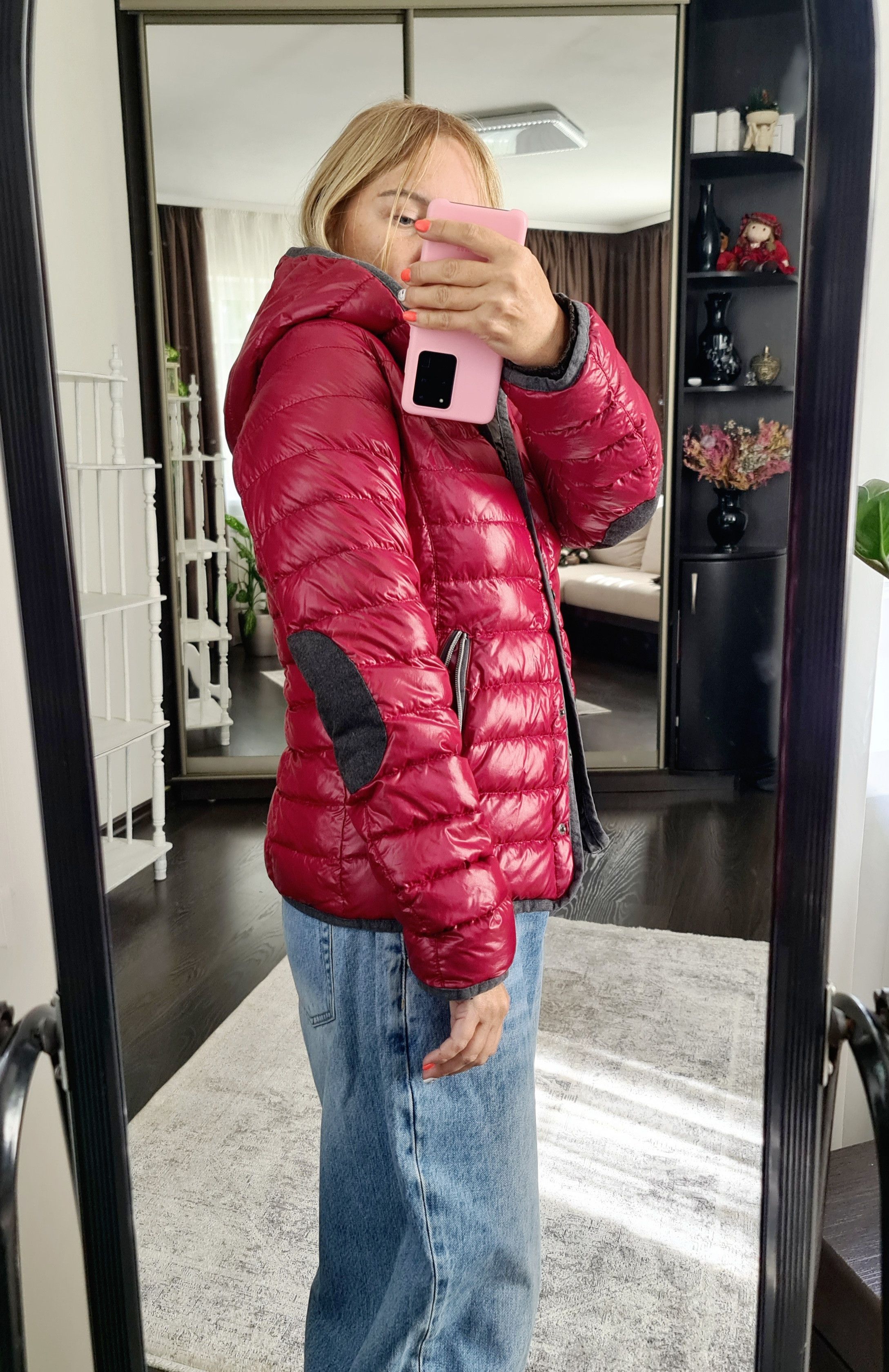 Duvetica Duvetica zip burgundy down jacket Size M / US 6-8 / IT 42-44 - 4 Thumbnail