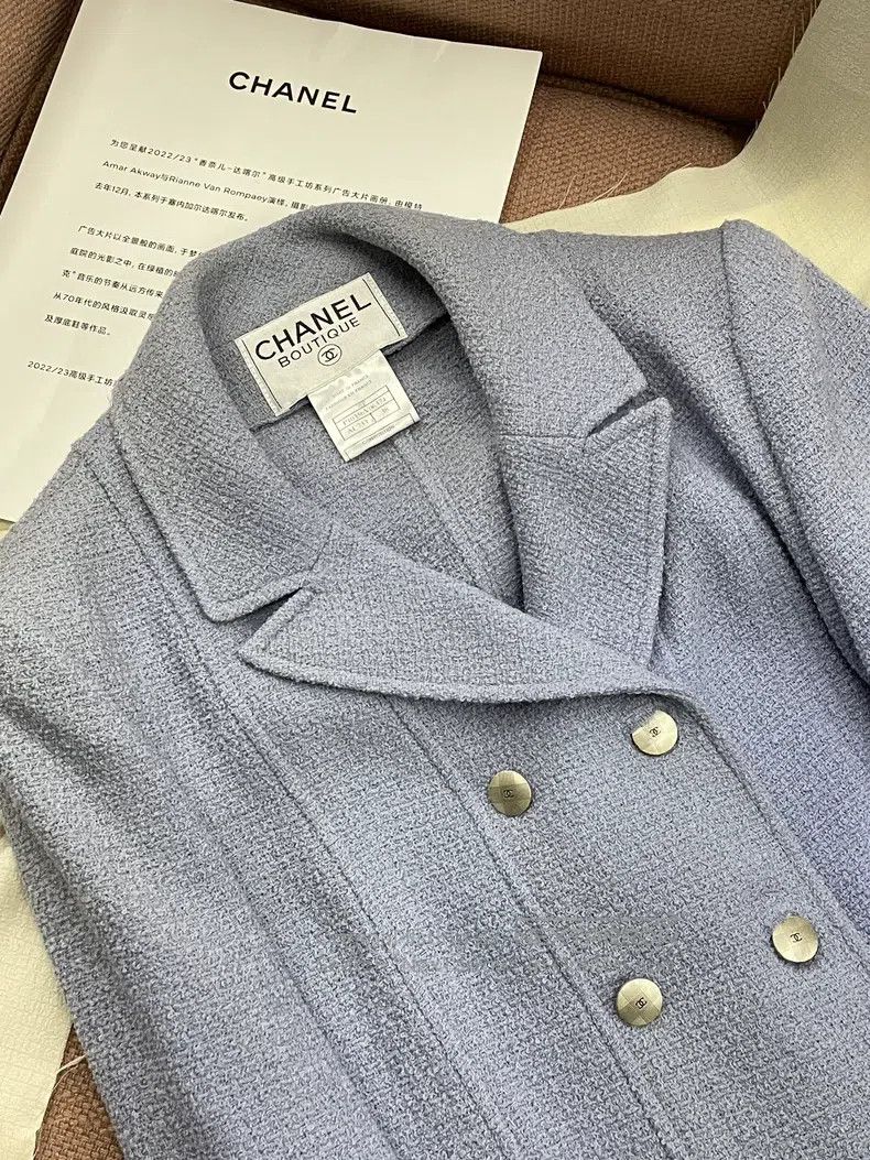 Chanel Chanel Purple lapel coat Size XS / US 0-2 / IT 36-38 - 2 Thumbnail