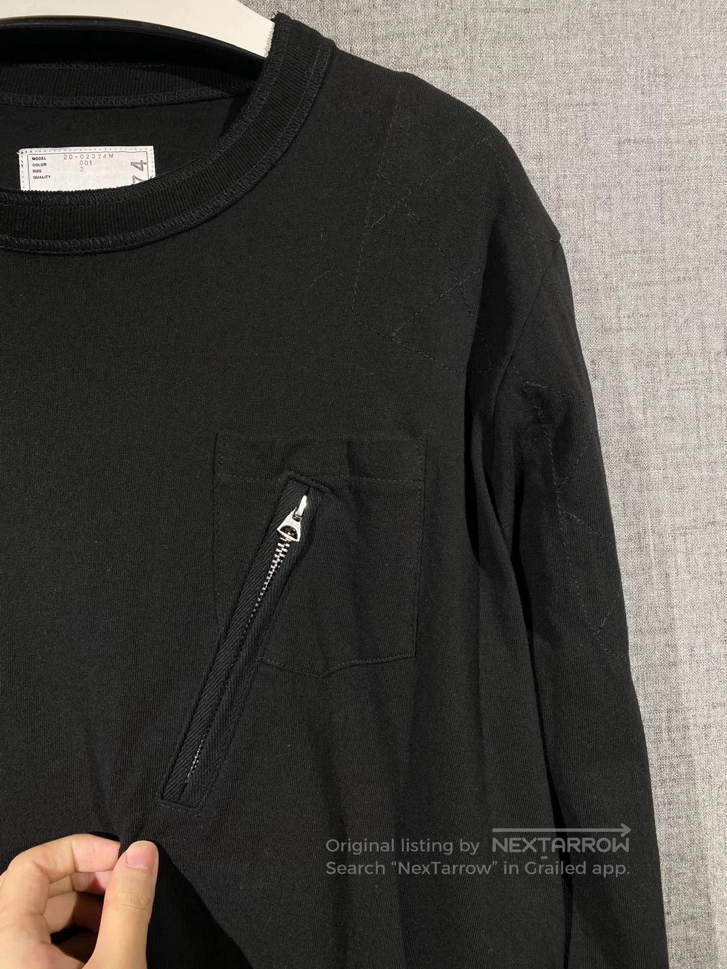 Sacai sacai men's long sleeve t-shirt sweatshirt. Size US L / EU 52-54 / 3 - 3 Thumbnail