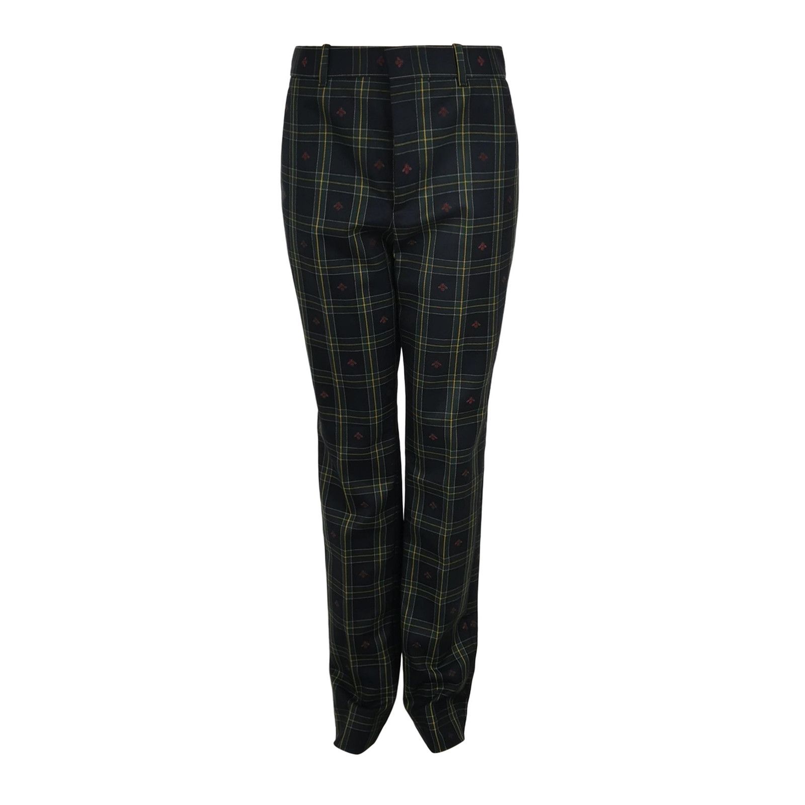 Gucci Gucci Wool Plaid Trousers Size S/40 Size 40" / US 18 - 1 Thumbnail