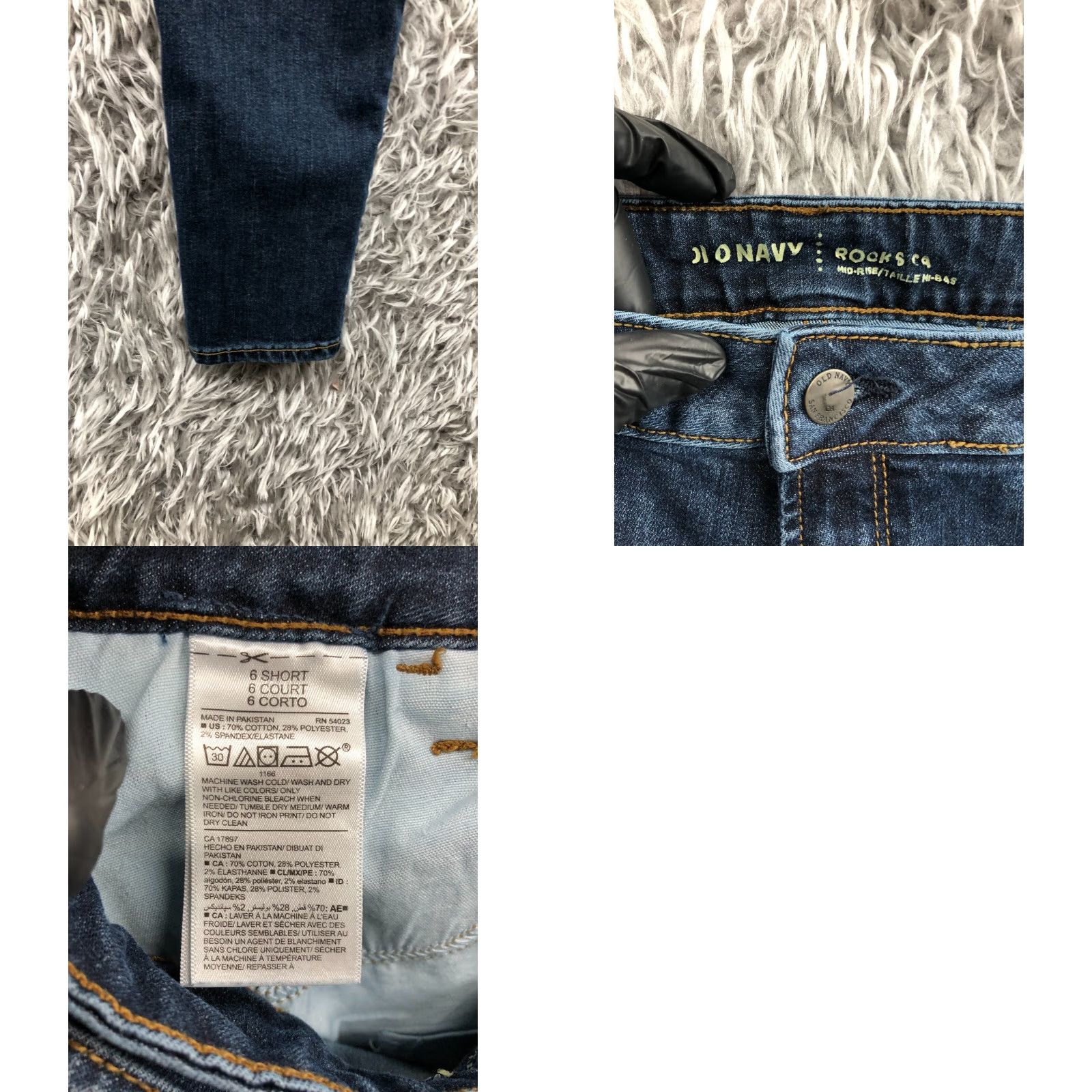 Old Navy Old Navy Skinny Jeans Size 6 Short Womens Blue Denim Regular Rise 5-Pocket Style Slim Size 28" / US 6 / IT 42 - 8 Thumbnail