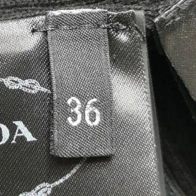 Prada Prada Black Cotton Ribbed Knit Sweater . Size XS / US 0-2 / IT 36-38 - 6 Thumbnail