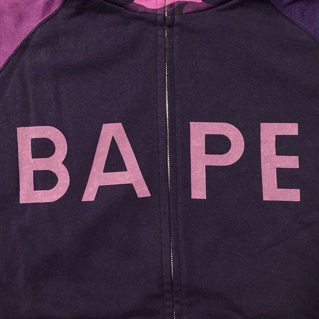Bape BAPE LOGO PURPLE CAMO Crazy Full Zip Hoodie a bathing ape Size US L / EU 52-54 / 3 - 2 Thumbnail