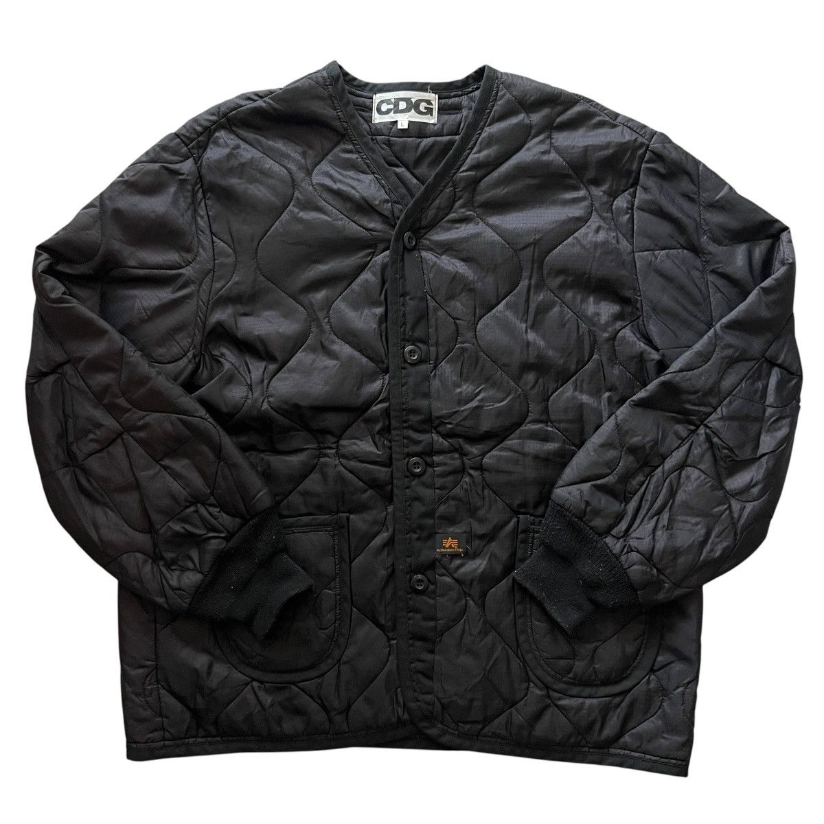Alpha Industries × CDG by Comme des Garcons Vintage 00s CDG Alpha Industries Liner Jacket Size US L / EU 52-54 / 3 - 2 Thumbnail
