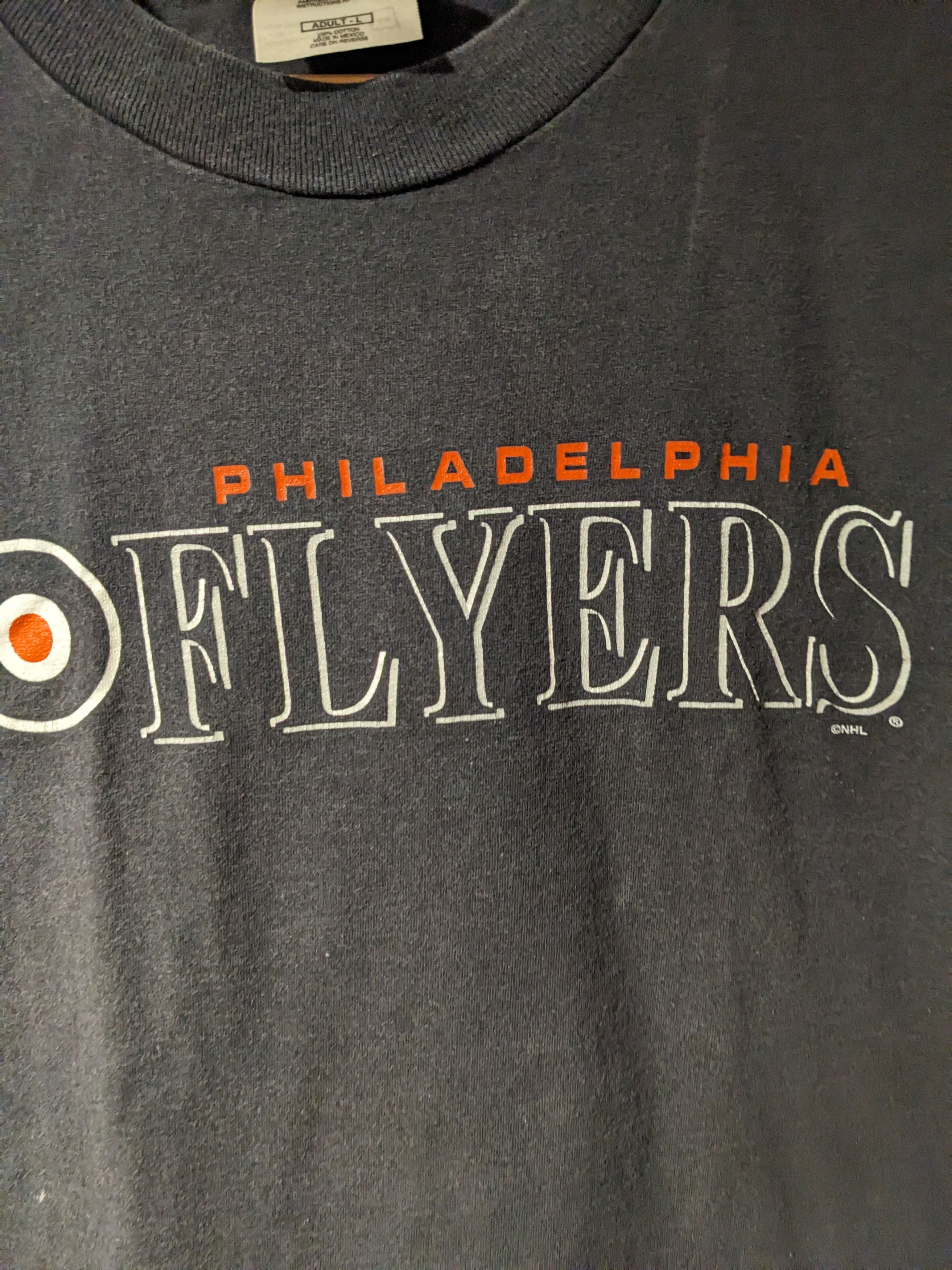 NHL × Vintage Vintage 90s Philadelphia Flyers NHL Hockey Sports T-Shirt Size US L / EU 52-54 / 3 - 2 Thumbnail