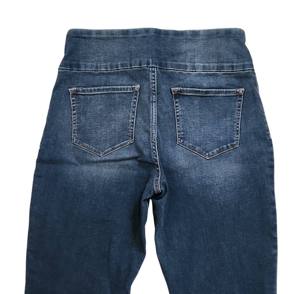 Lee Lee Women's Size 10 Medium Blue Slim Fit Slim Leg Mid Rise Sculpting Jeans Size 32" / US 10 / IT 46 - 4 Thumbnail