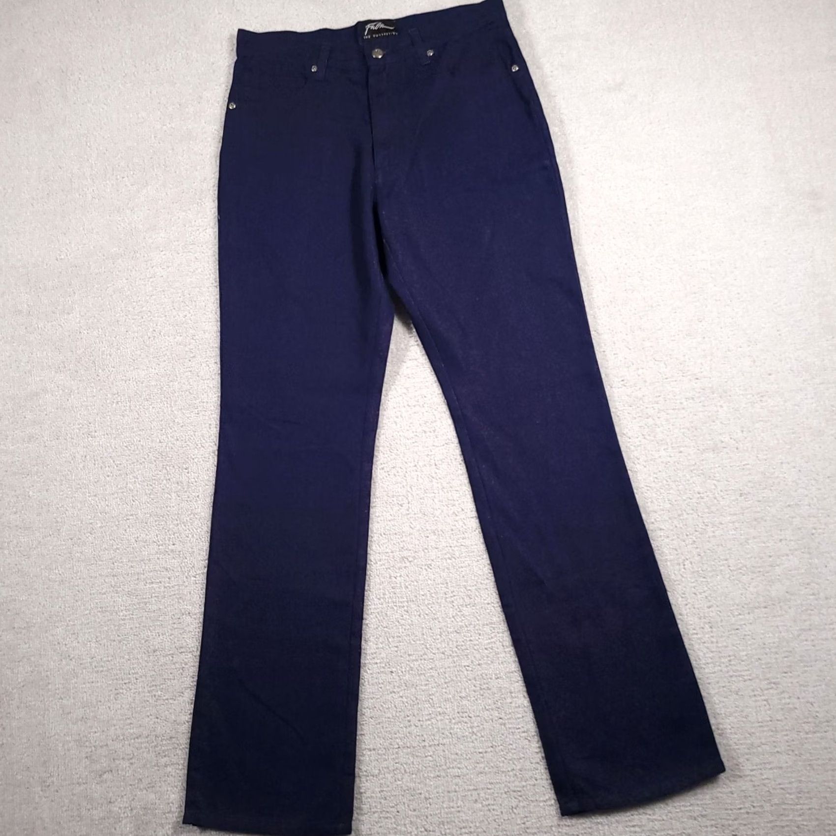 Fubu FUBU The Collection Jeans Women's 14 Blue Glitter Bootcut Mid-Rise 31X33 Size 36" / US 14 / IT 50 - 2 Thumbnail