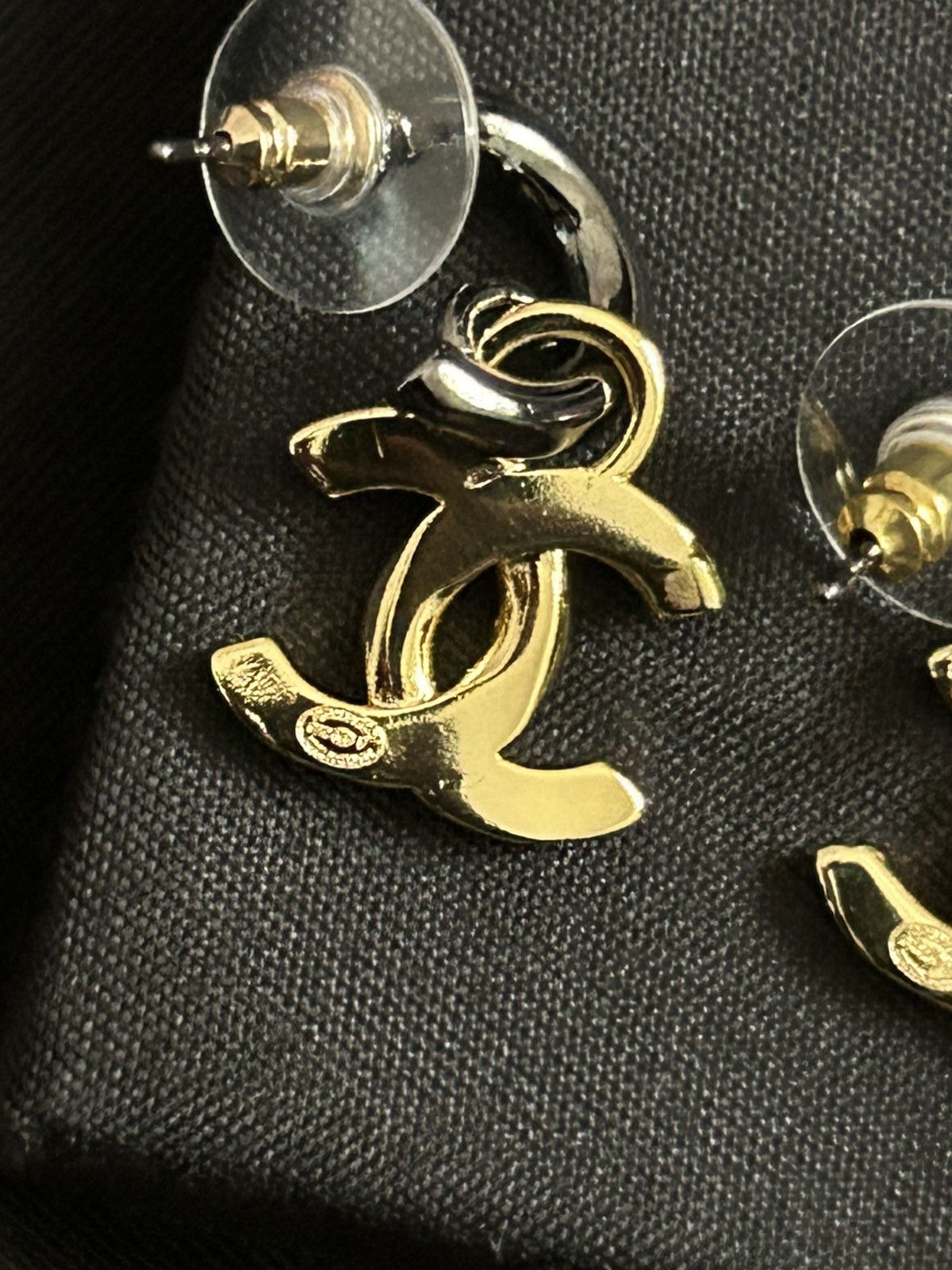 Other Gold-Tone Double CC Drop Earrings Size ONE SIZE - 3 Thumbnail