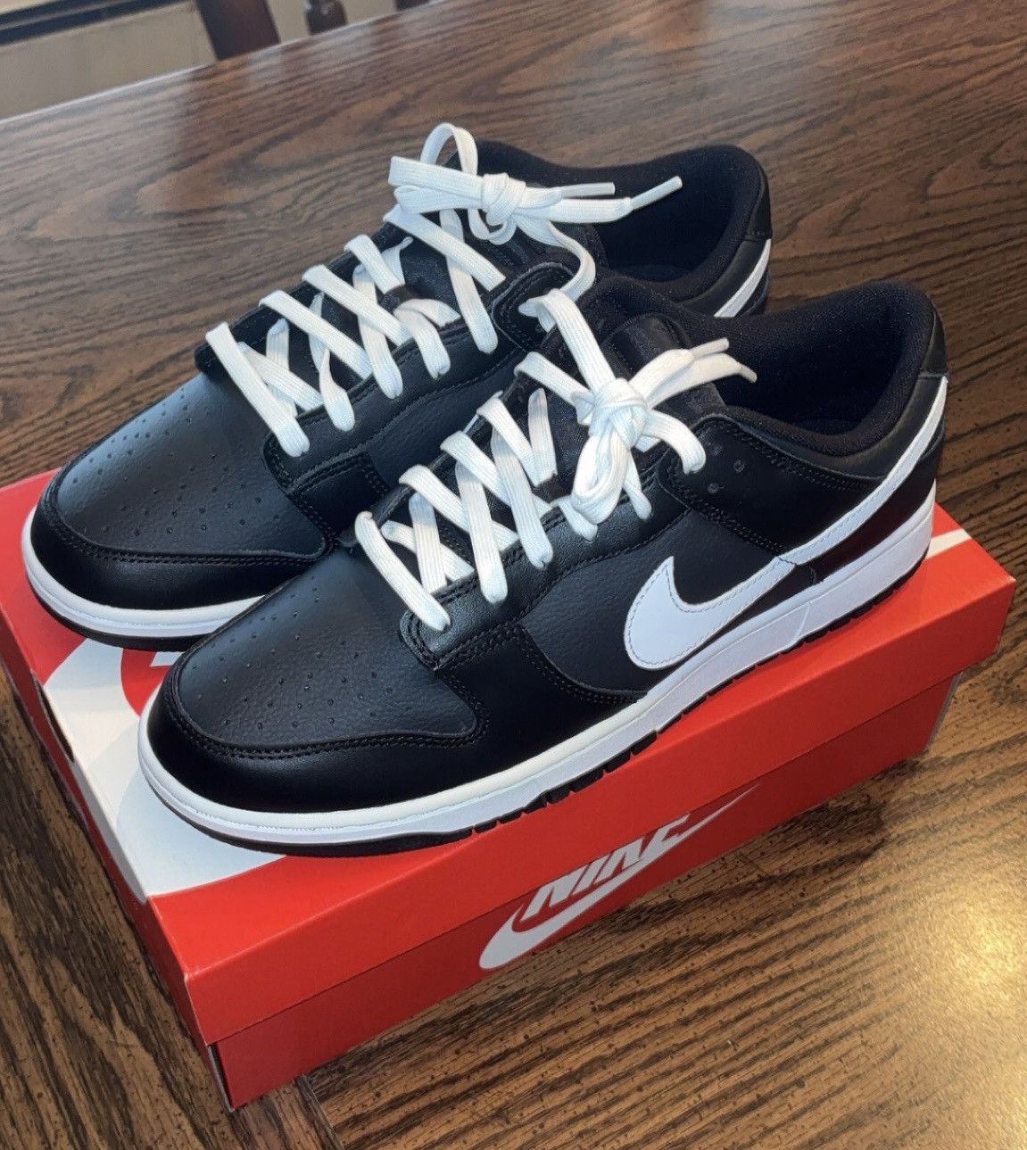 Nike Nike dunk low black Size US 12 / EU 45 - 2 Thumbnail