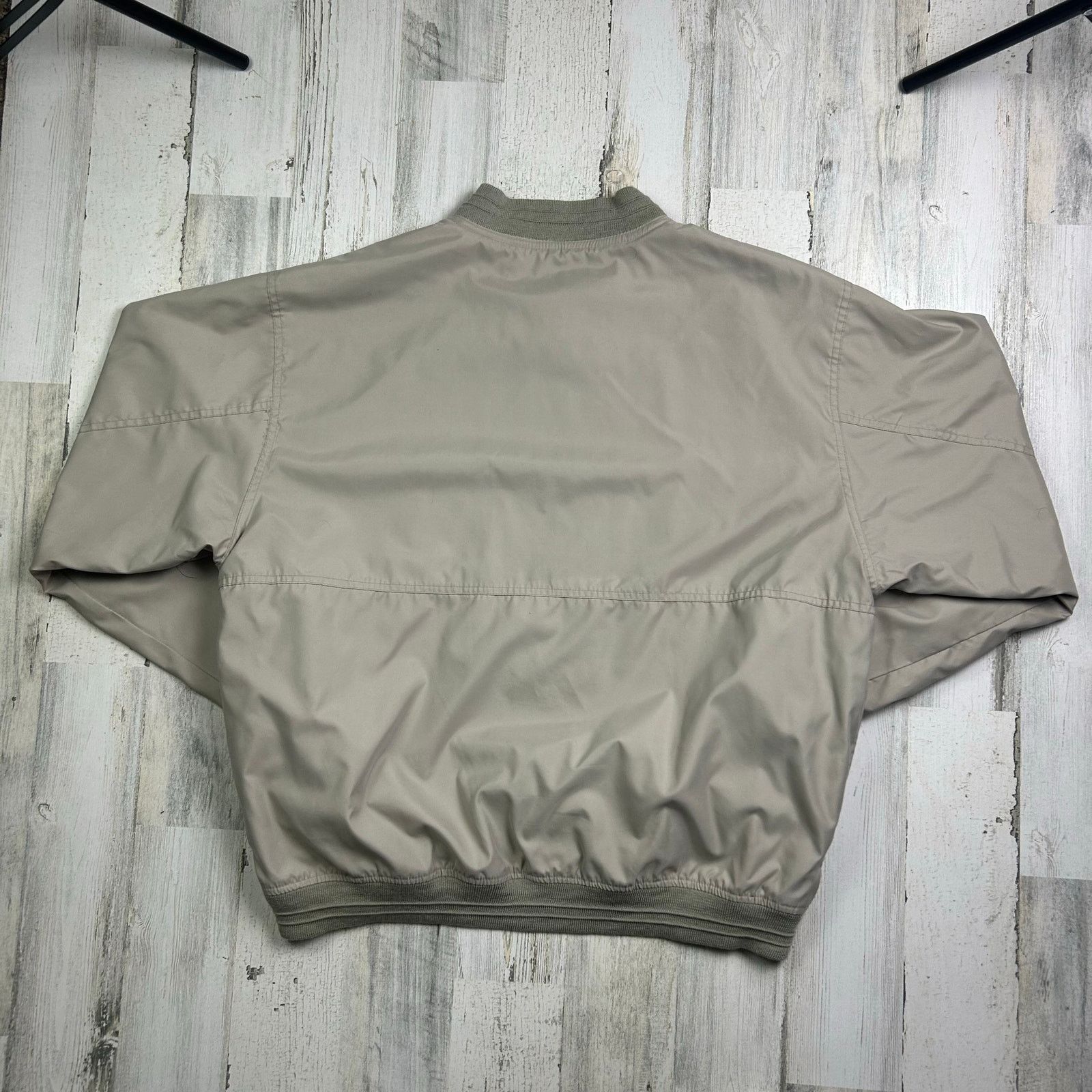 Members Only × Vintage Members Only Vintage 80s Khaki Pullover Windbreaker Size US L / EU 52-54 / 3 - 4 Thumbnail