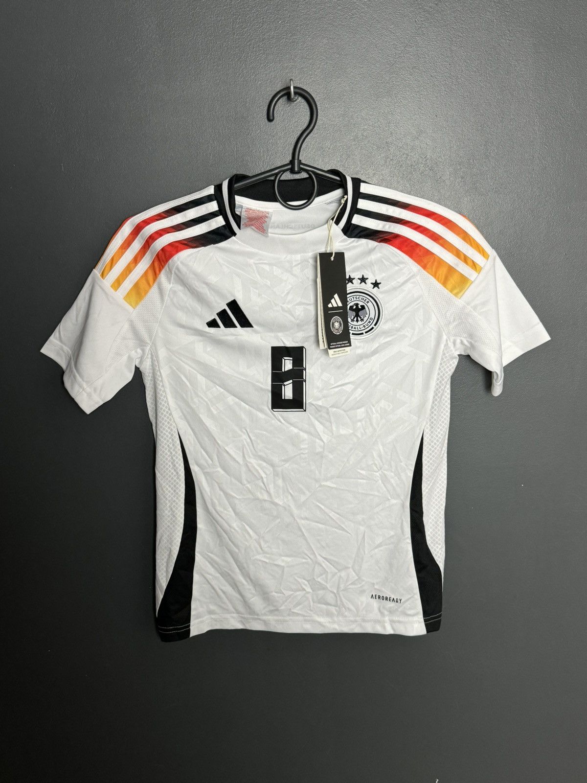 Adidas KIDS New Germany 24/25 Home Kroos Football Jersey T-Shirt Size US XS / EU 42 / 0 - 2 Thumbnail