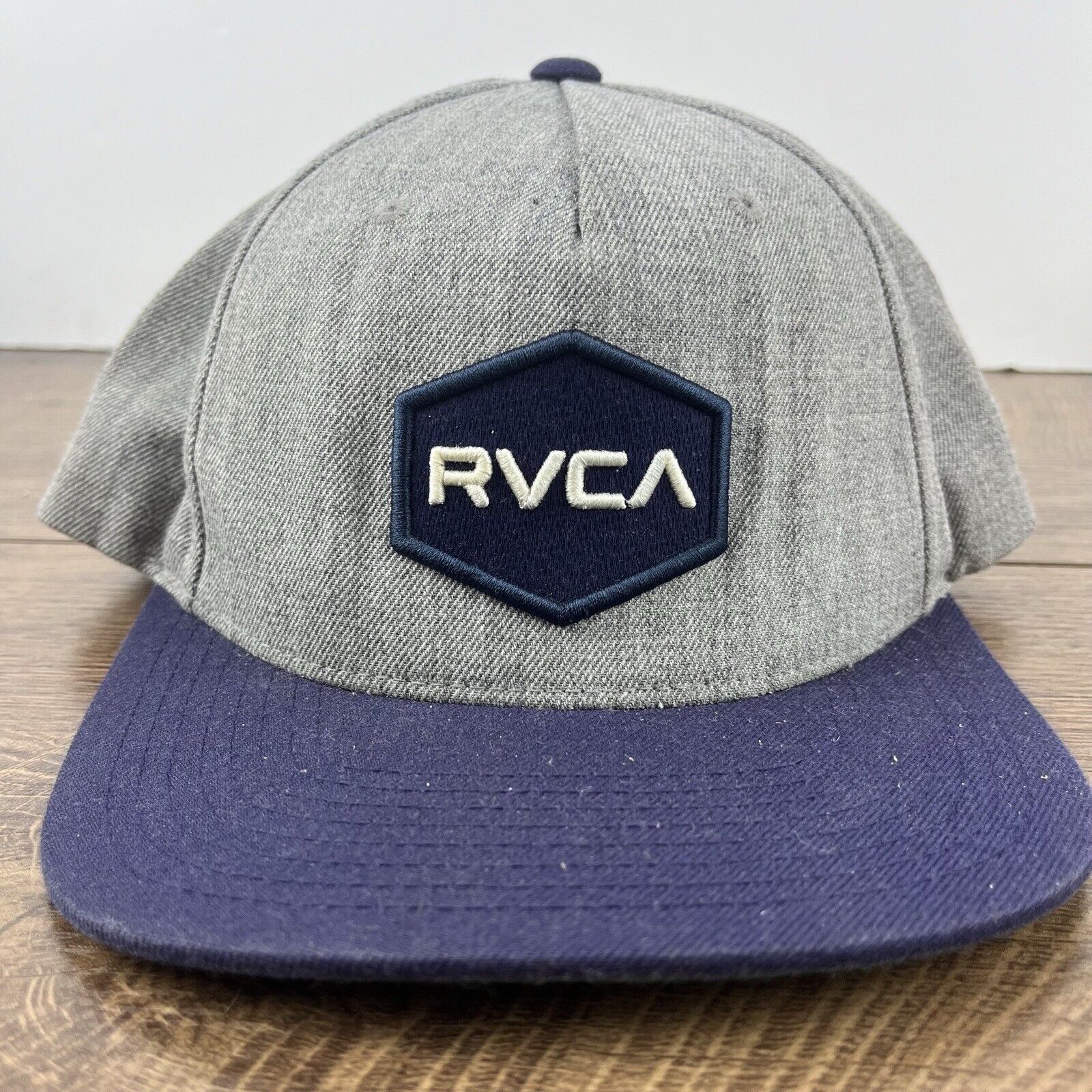 RVCA RVCA Hat RVCA Gray Snapback Hat Gray Adjustable Hat Adult Fi Size ONE SIZE - 4 Thumbnail