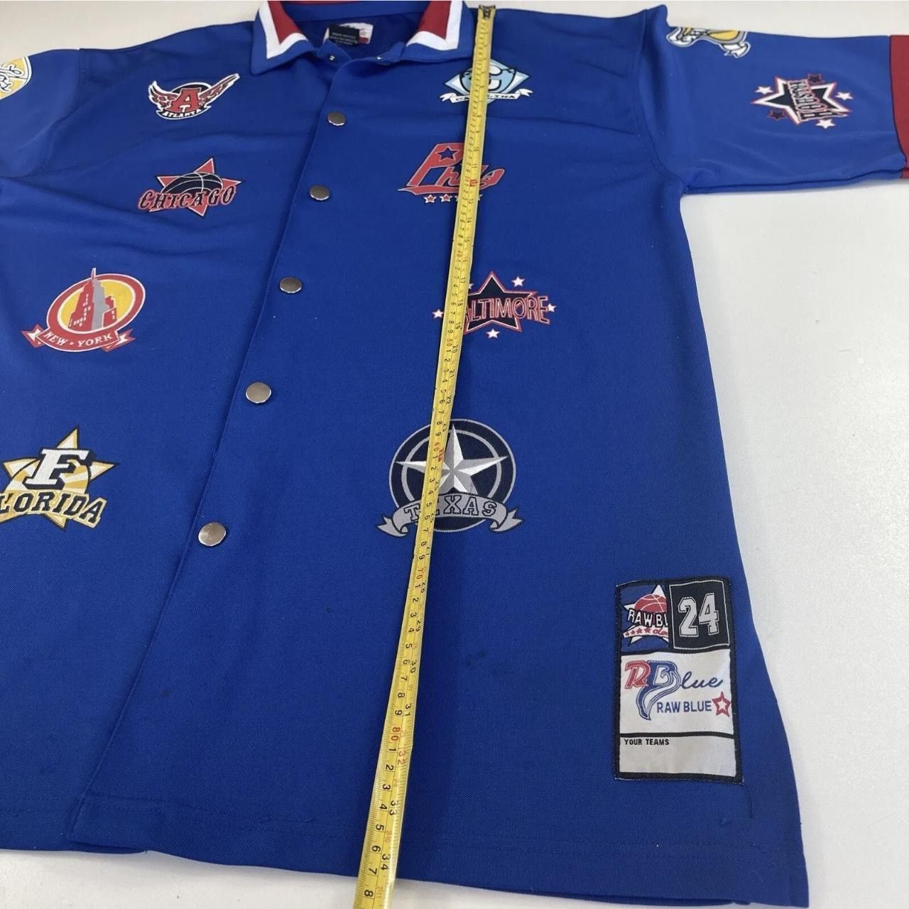 Vintage Vintage Raw Blue Activewear Mens Jersey Snap Button T shirt Size US XXL / EU 58 / 5 - 5 Thumbnail