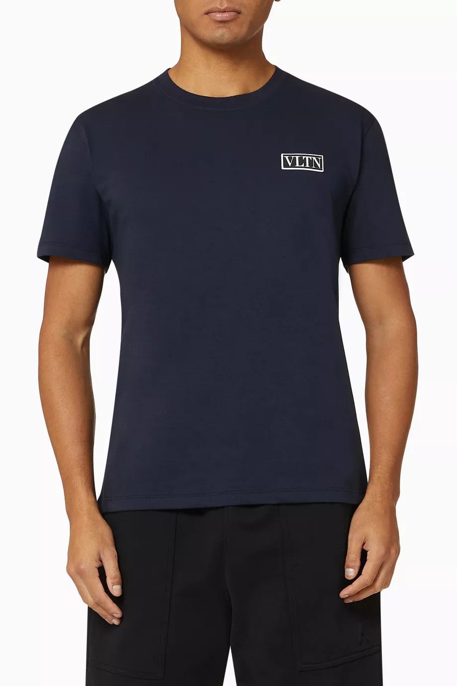 Valentino o1y0525 Logo T-Shirt in Midnight Blue Size US S / EU 44-46 / 1 - 1 Thumbnail