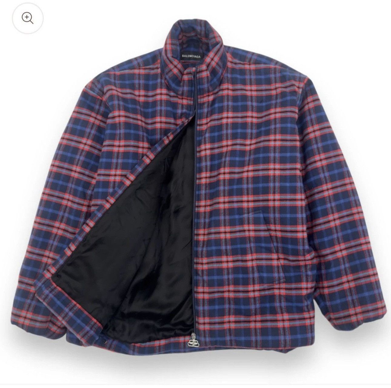 Balenciaga Oversized Cocoon Padded Flannel Jacket Size US M / EU 48-50 / 2 - 2 Thumbnail