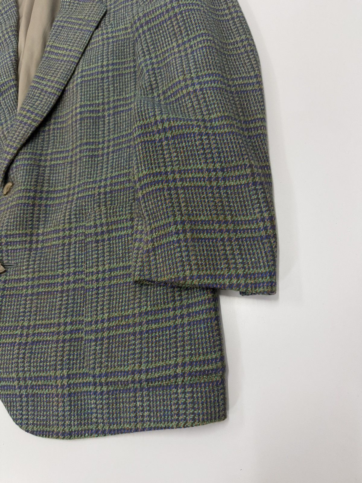 Carven 🔥 Vtg Exclusive Carven Paris Wool Tweed Houndstooth Blazer Size US S / EU 44-46 / 1 - 2 Thumbnail