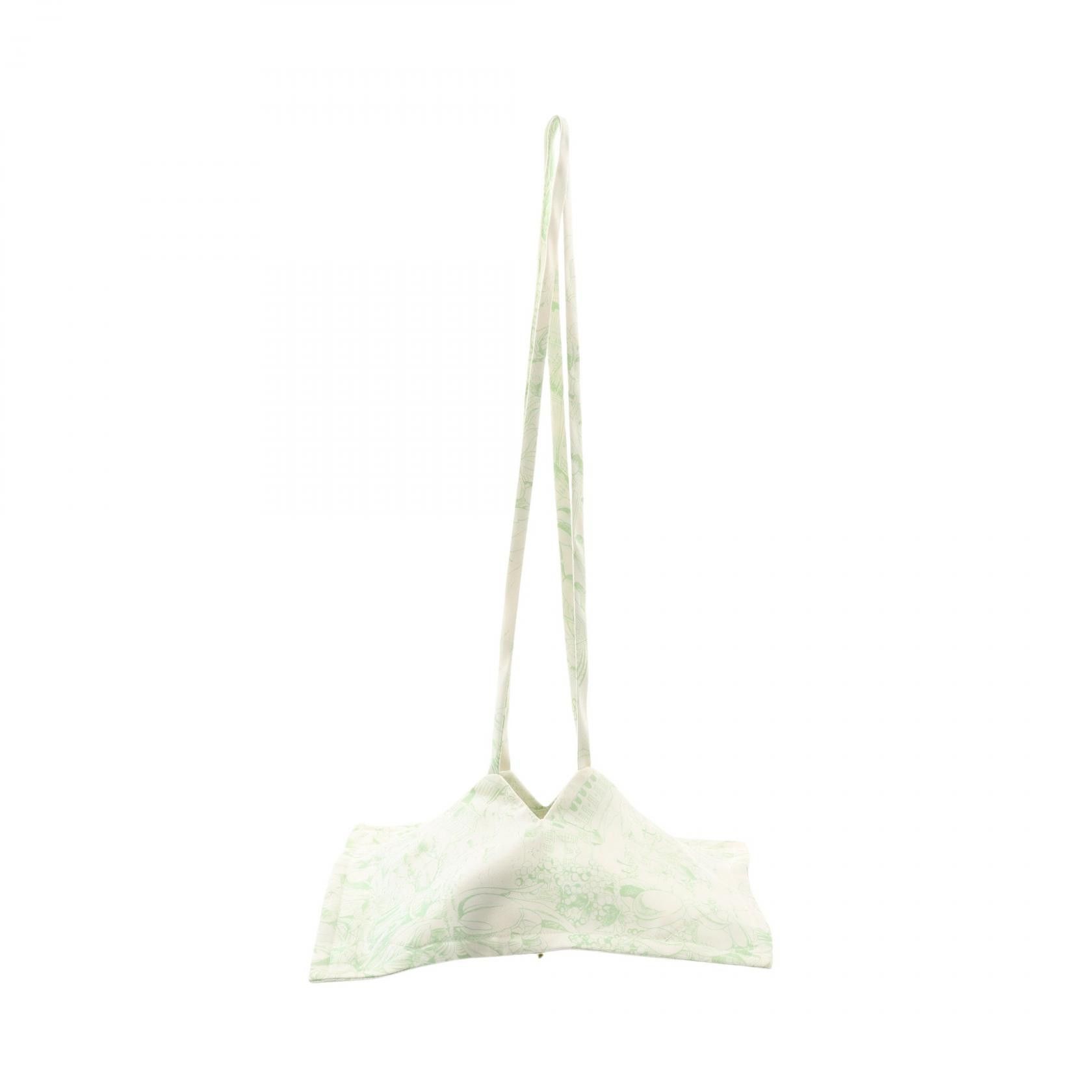 Hermes Hermes Petit H Silk Agneau Milo Shoulder Bag Others Shoulder Bag in White, Women's