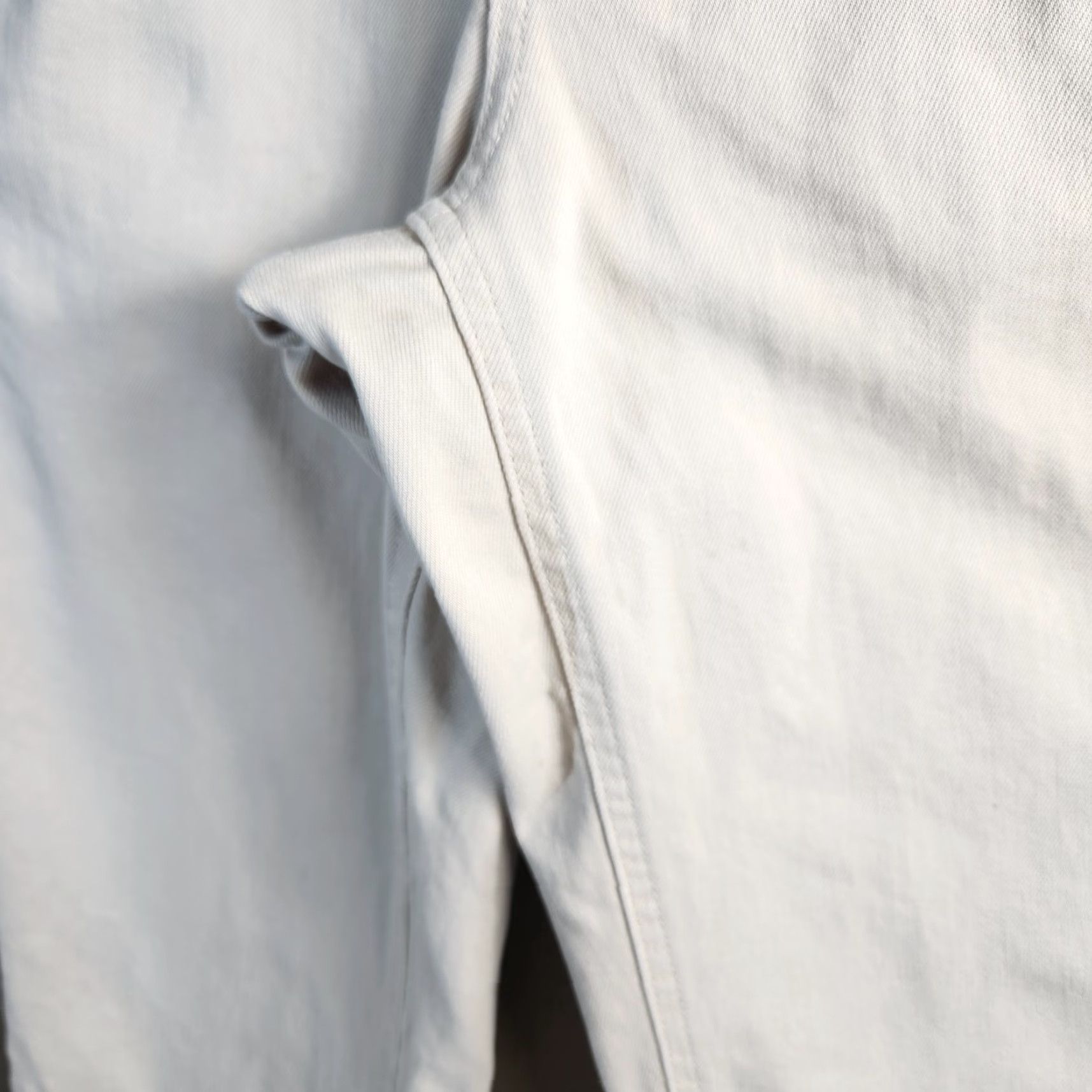 Everlane Everlane Womens |2 Short| Sandstone Utility Straight-Leg Crop Pants Beige Cotton Twill High Rise Front Pockets Cropped 24" Inseam Womens Size 26" / US 2 / IT 38 - 6 Thumbnail