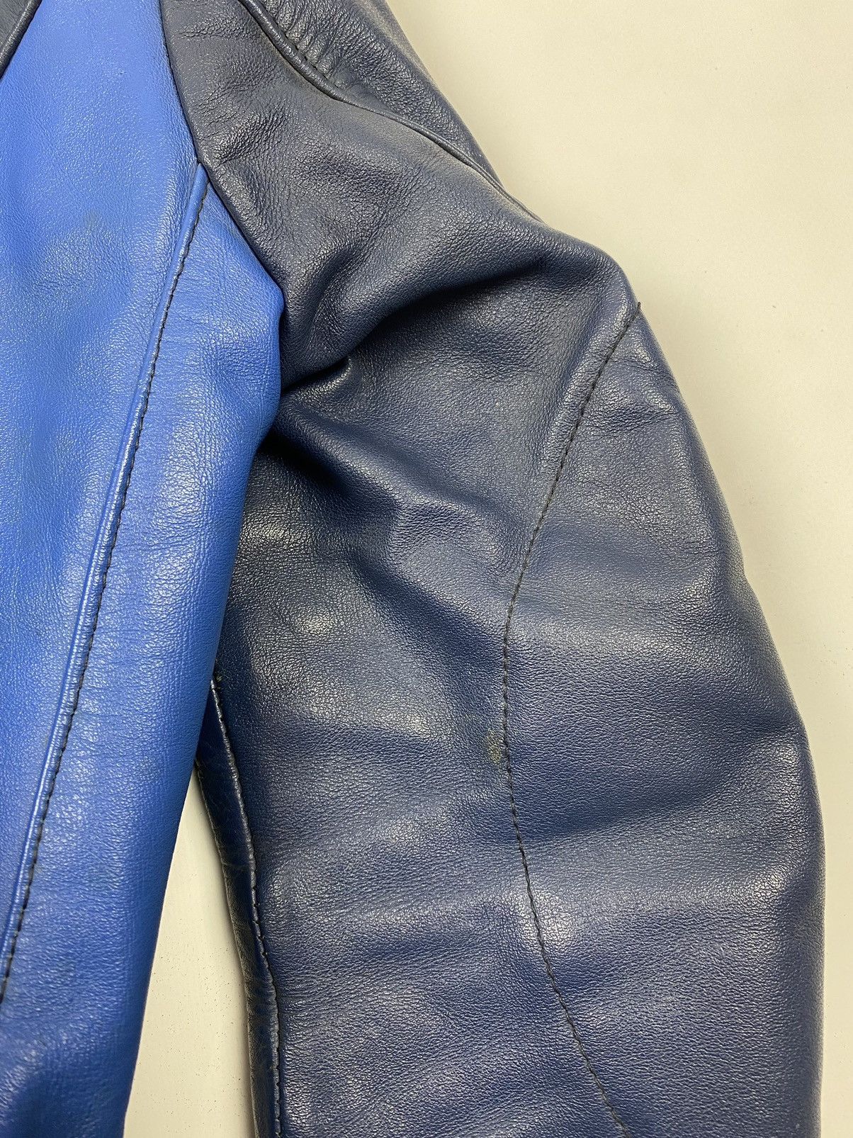 Vintage 1970’s Vintage Harro Two Tone Cafe Racer Leather Jacket Size M / US 6-8 / IT 42-44 - 22 Thumbnail