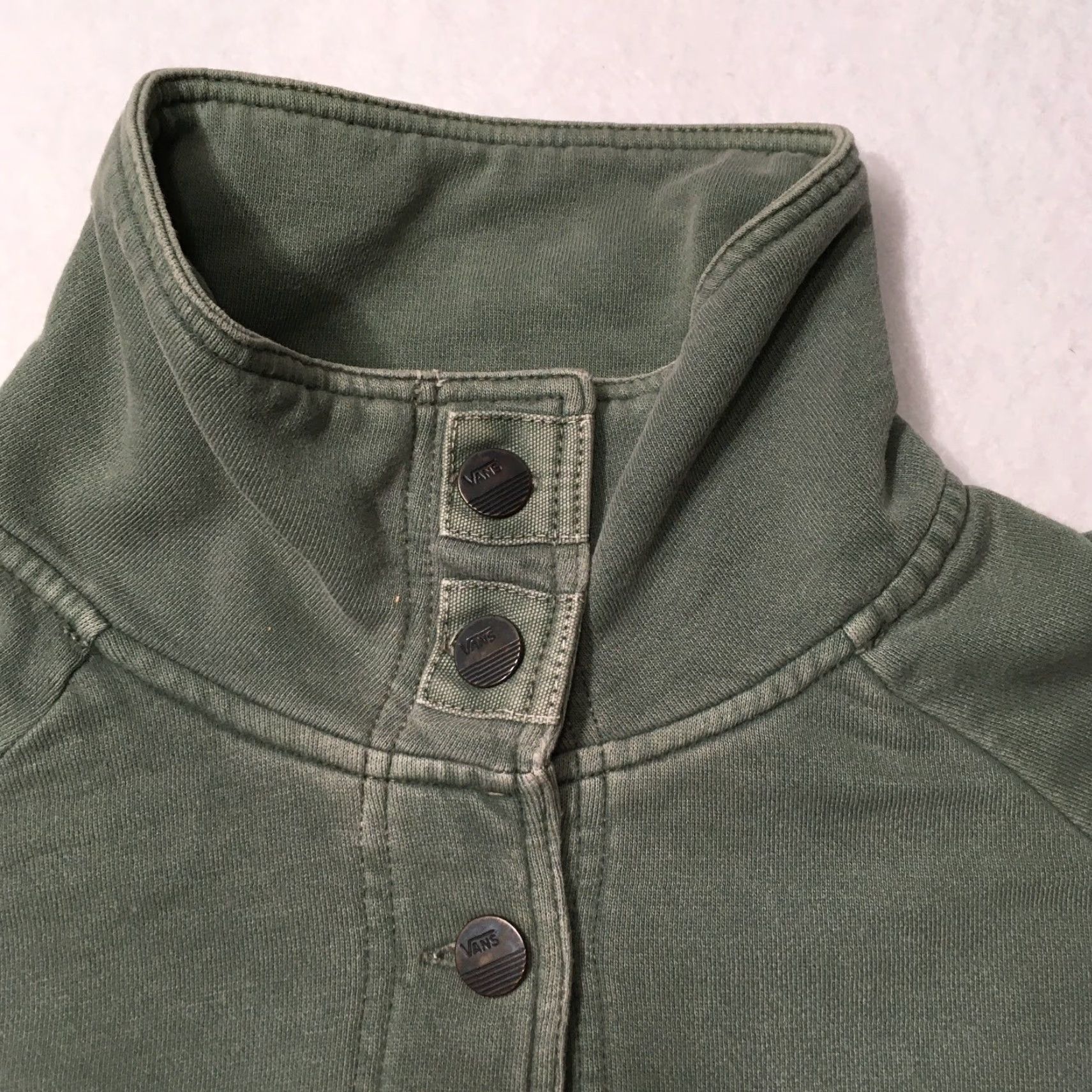 Vans VANS Jacket fleece Womens olive green Button Up Shirt Shacket Chore Size S / US 4 / IT 40 - 2 Thumbnail