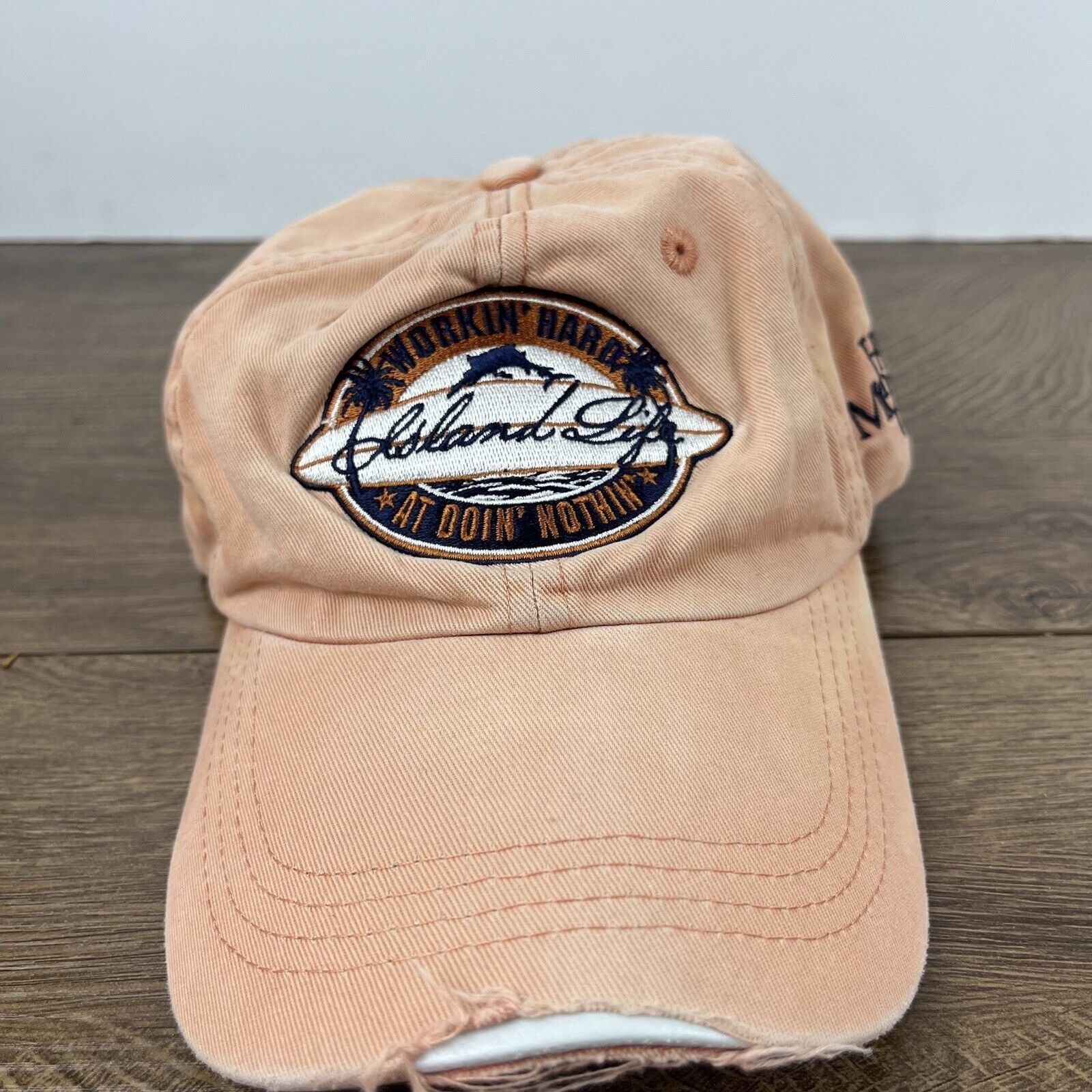 Other Island Life Hat Working Hard At Doing Nothing Hat Adjustable Size ONE SIZE - 2 Thumbnail