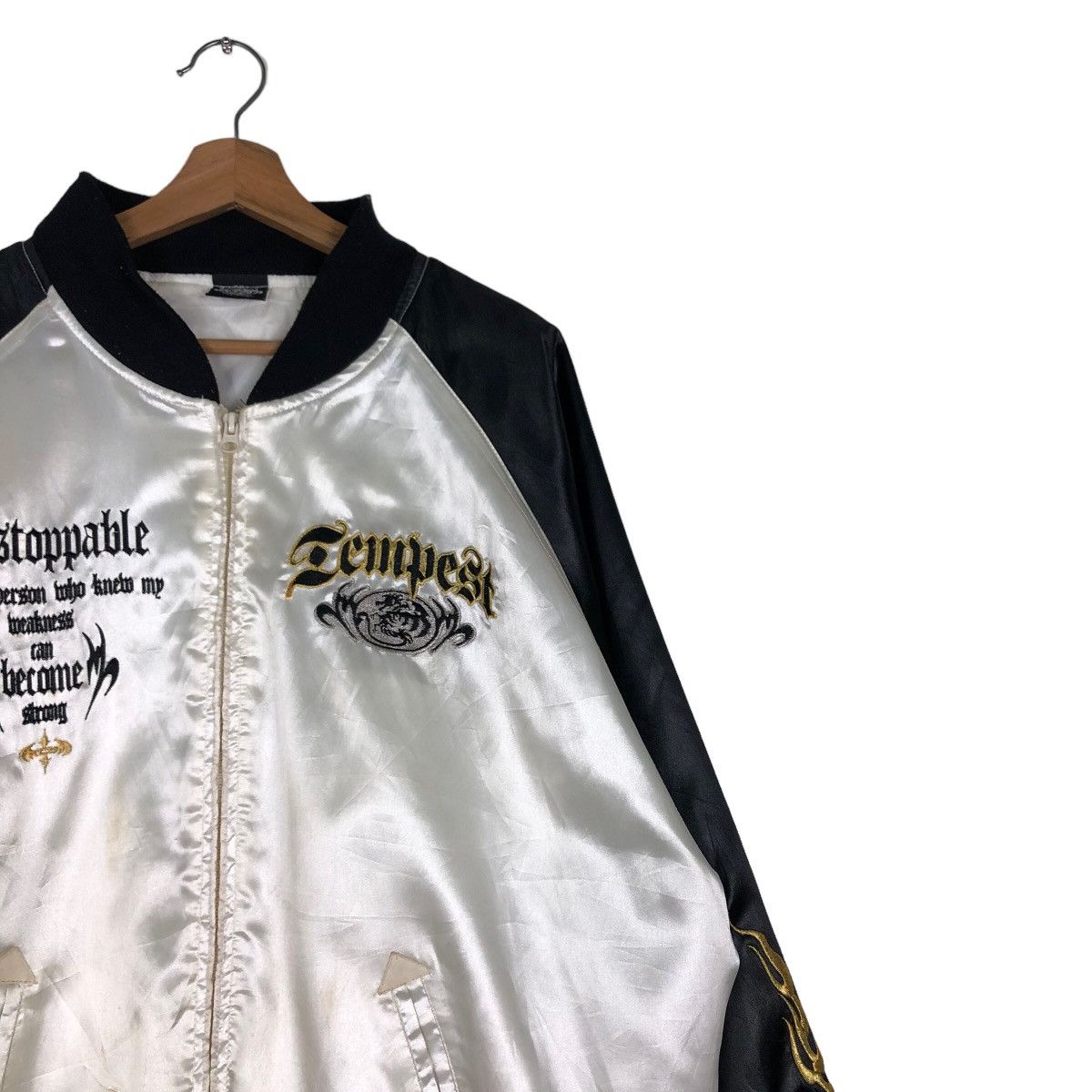 Japanese Brand 🔥Vintage Sukajan Jacket Unstoppable inspire Chrome Hearts Size US L / EU 52-54 / 3 - 5 Thumbnail