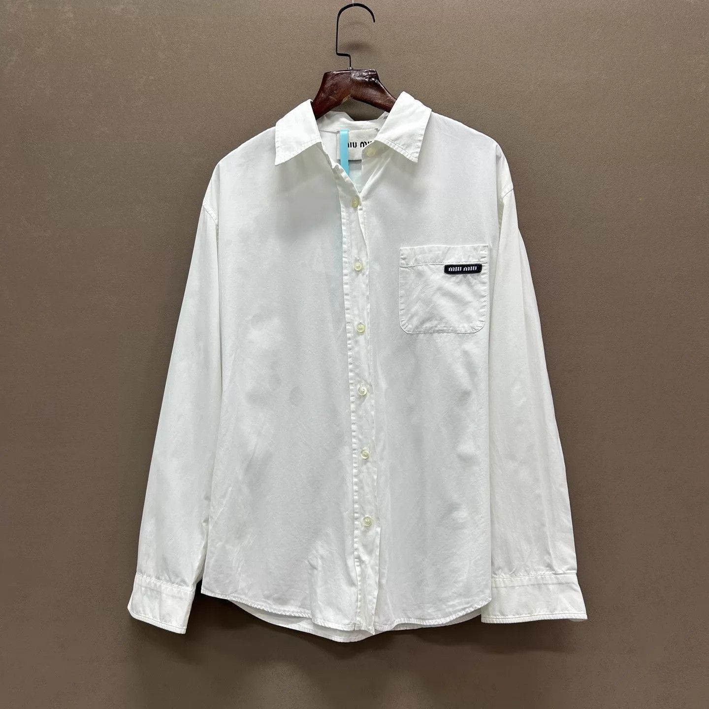Miu Miu MIUMIU women's classic white shirt 38 99 new Size XS / US 0-2 / IT 36-38 - 1 Thumbnail