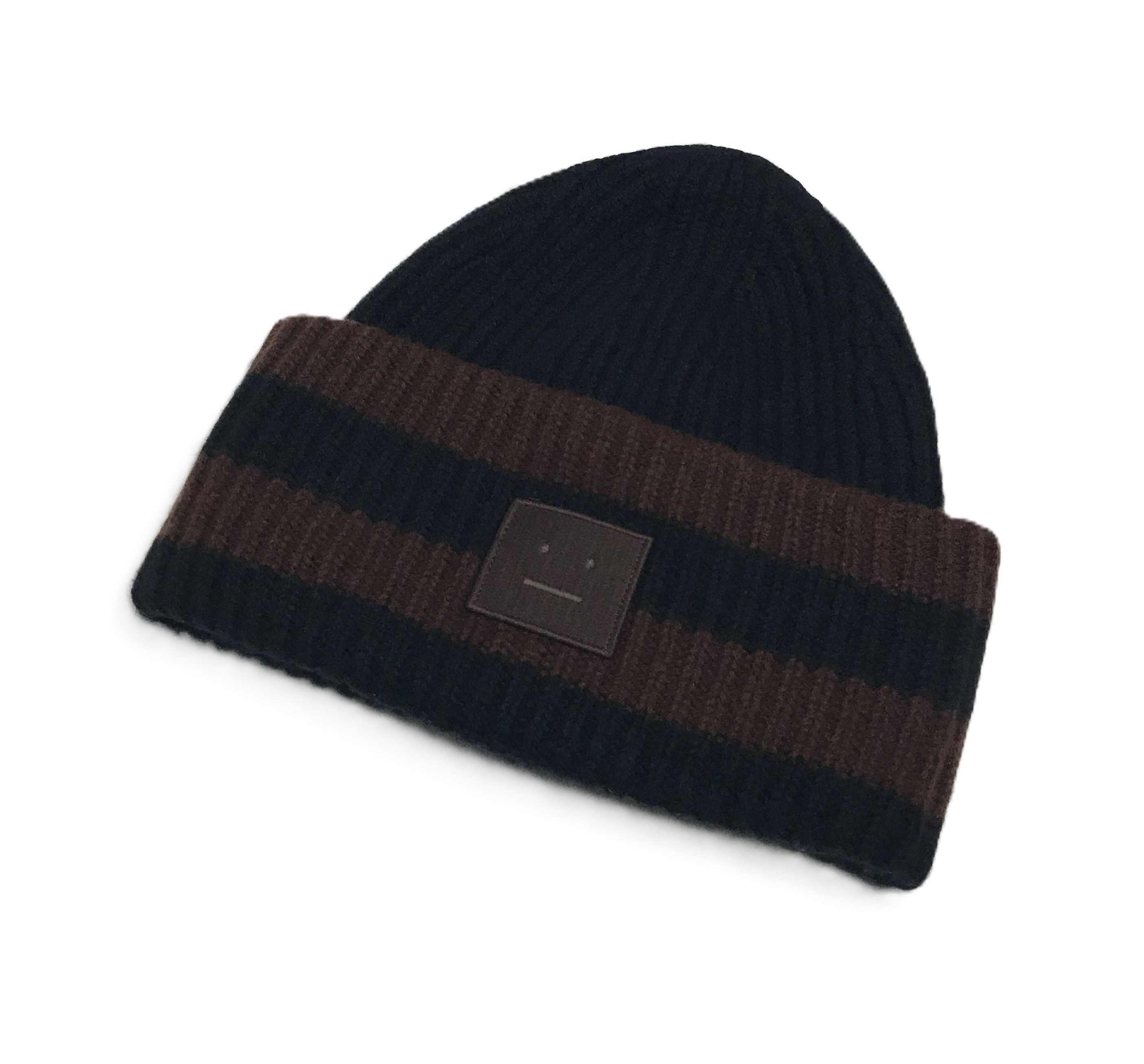 Acne Studios Acne Studios Pansy N Face Beanie Hat Black/Brown Size ONE SIZE - 3 Thumbnail