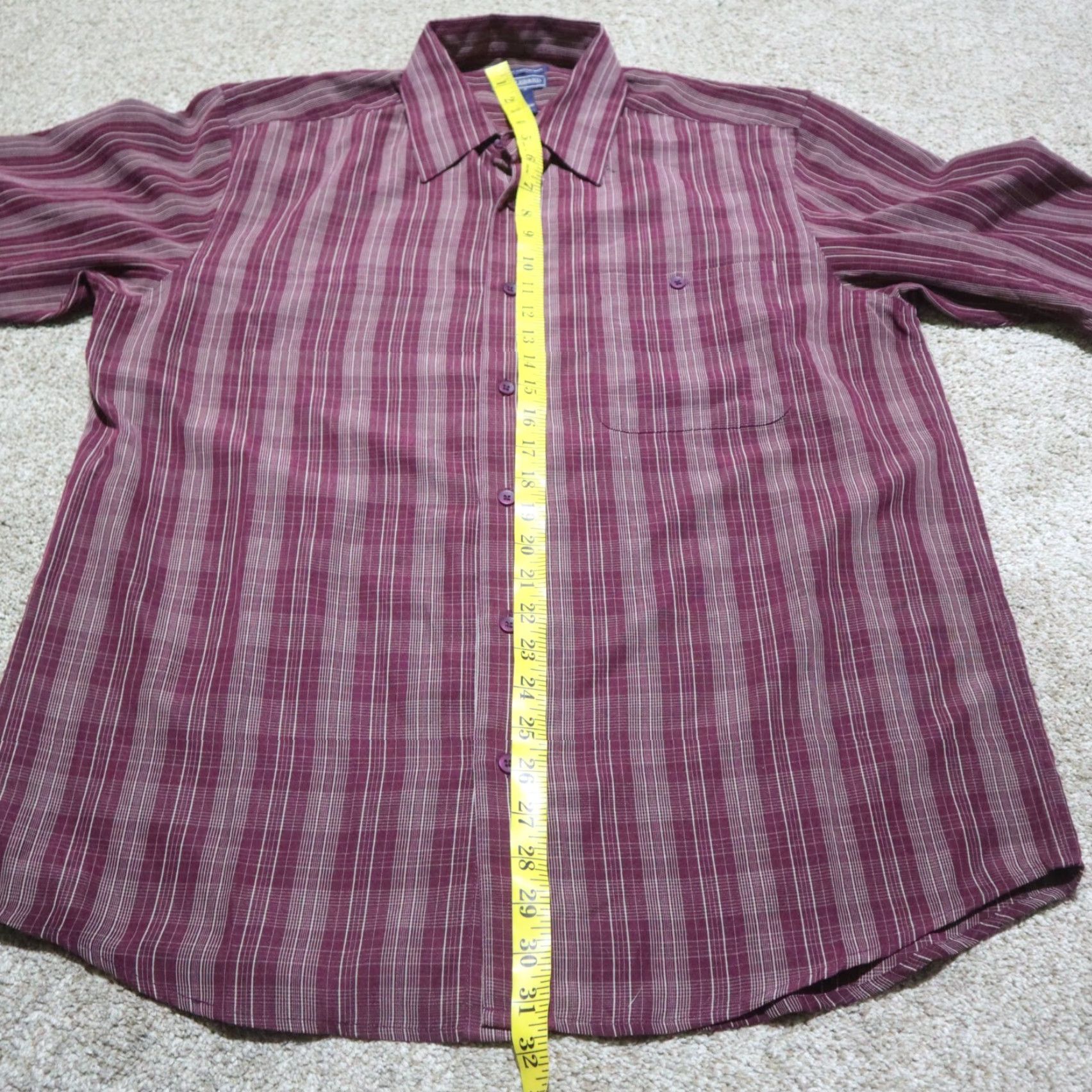 Vintage Saddlebred Shirt Button-Up Oxford Adult Mens L Purple Velvet? Size US XL / EU 56 / 4 - 6 Thumbnail