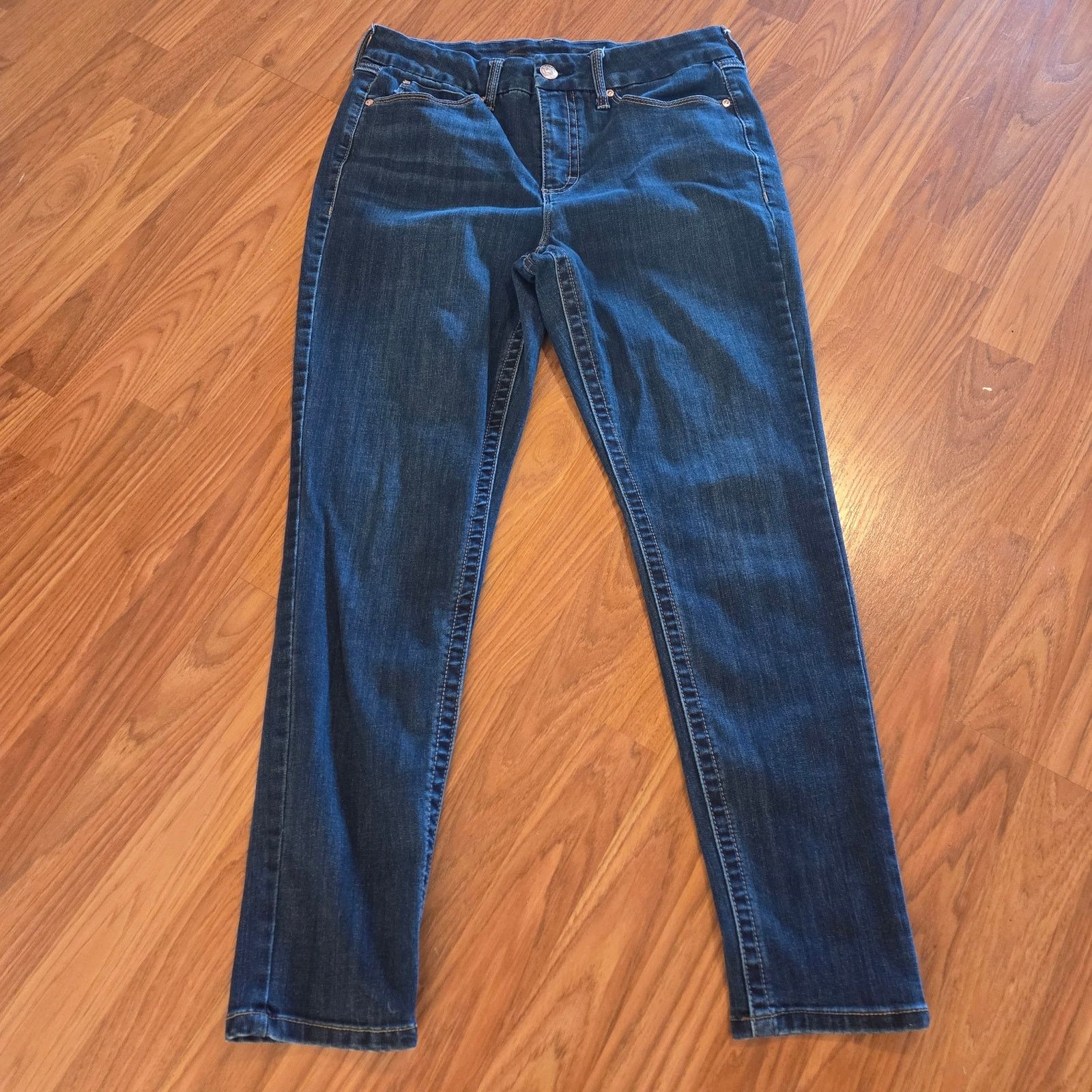 7 For All Mankind Low Rise Seven Jeans Dark Blue Women's Size 12 Size 34" / US 12 / IT 48 - 4 Thumbnail