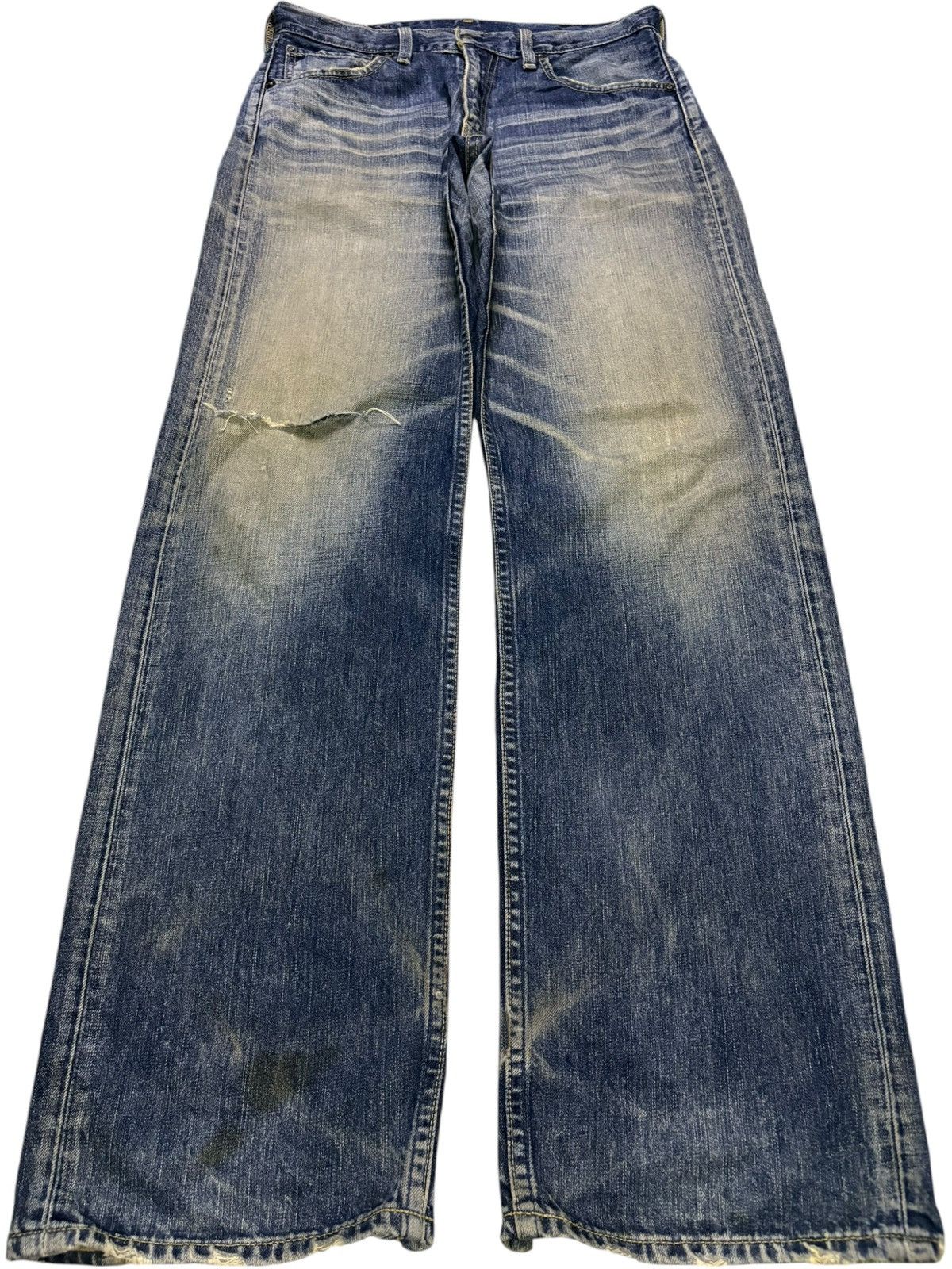 Levi's Vintage 90s Levis 503 Rusty Mud Wash Distressed Baggy Jeans Size US 30 / EU 46 - 1 Thumbnail