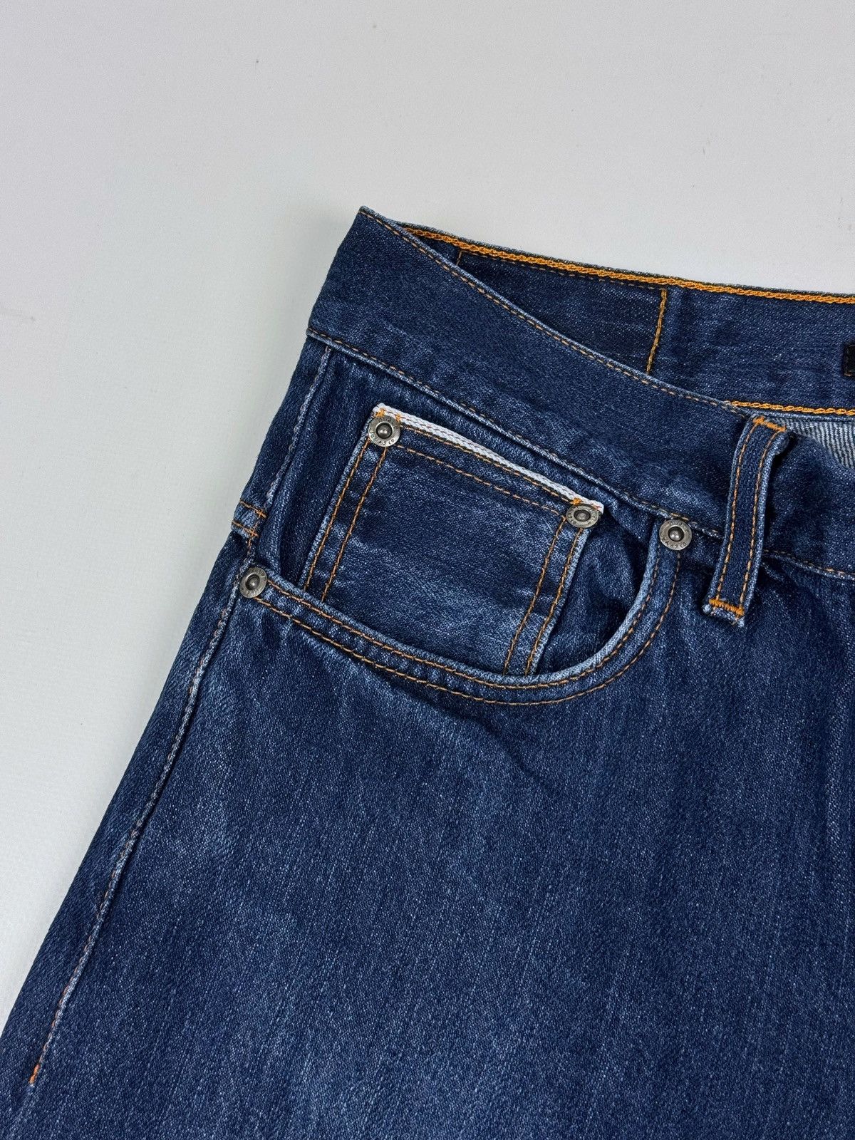 Nudie Jeans Nudie Jeans Co. Thin Finn Org.Dry Heavy Selvage Denim Jeans Size US 30 / EU 46 - 7 Thumbnail