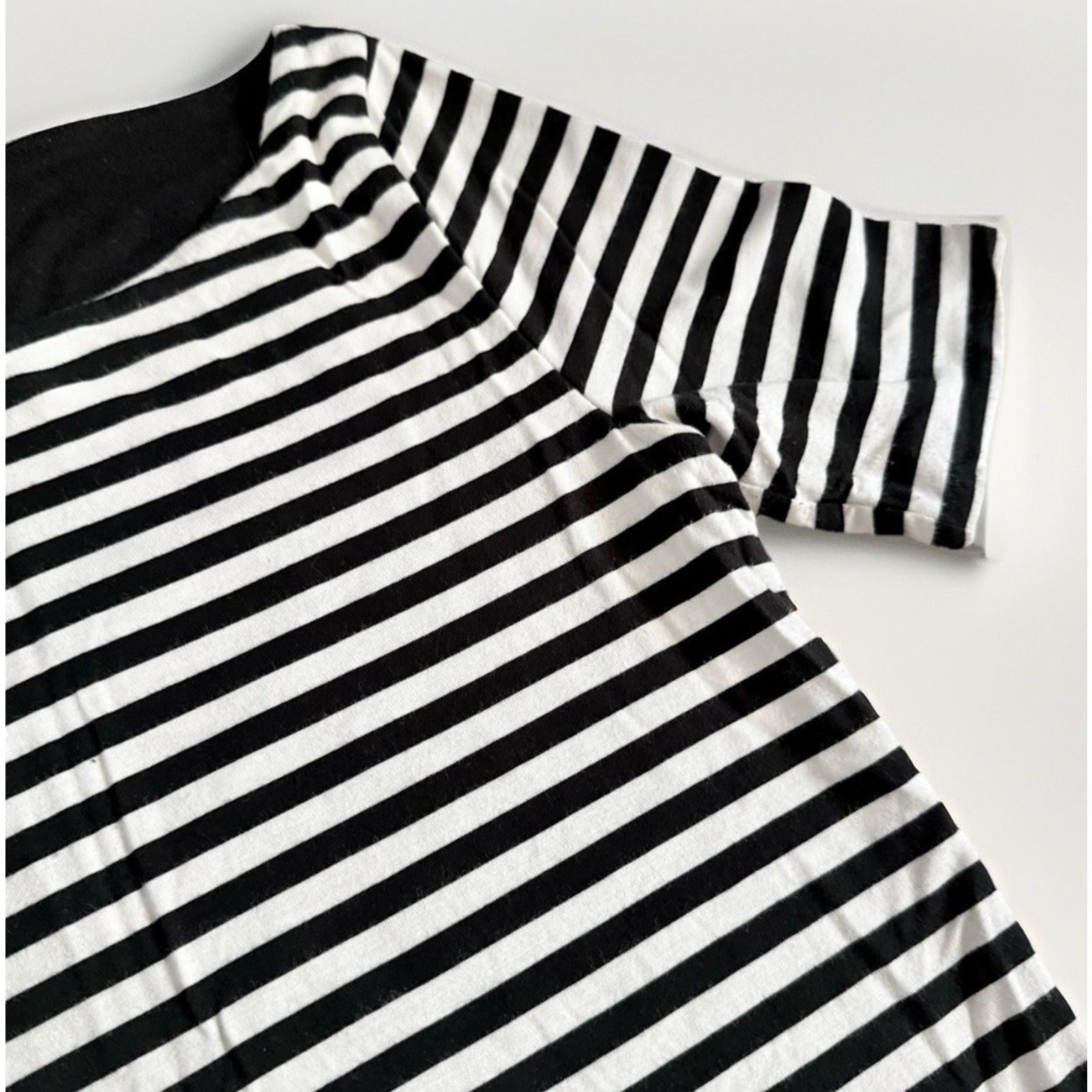 J.Crew J.Crew Form Knit Boat Neck Top Short Sleeve Stripe Size XS Size XS / US 0-2 / IT 36-38 - 4 Thumbnail