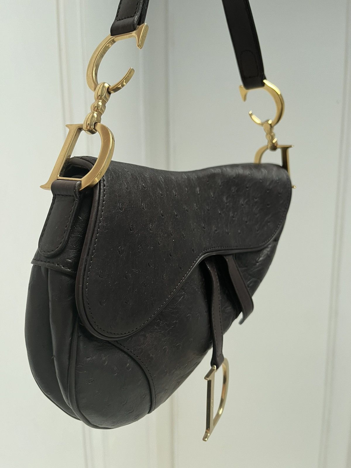 Dior Dior ostrich saddle bag Size ONE SIZE - 2 Thumbnail