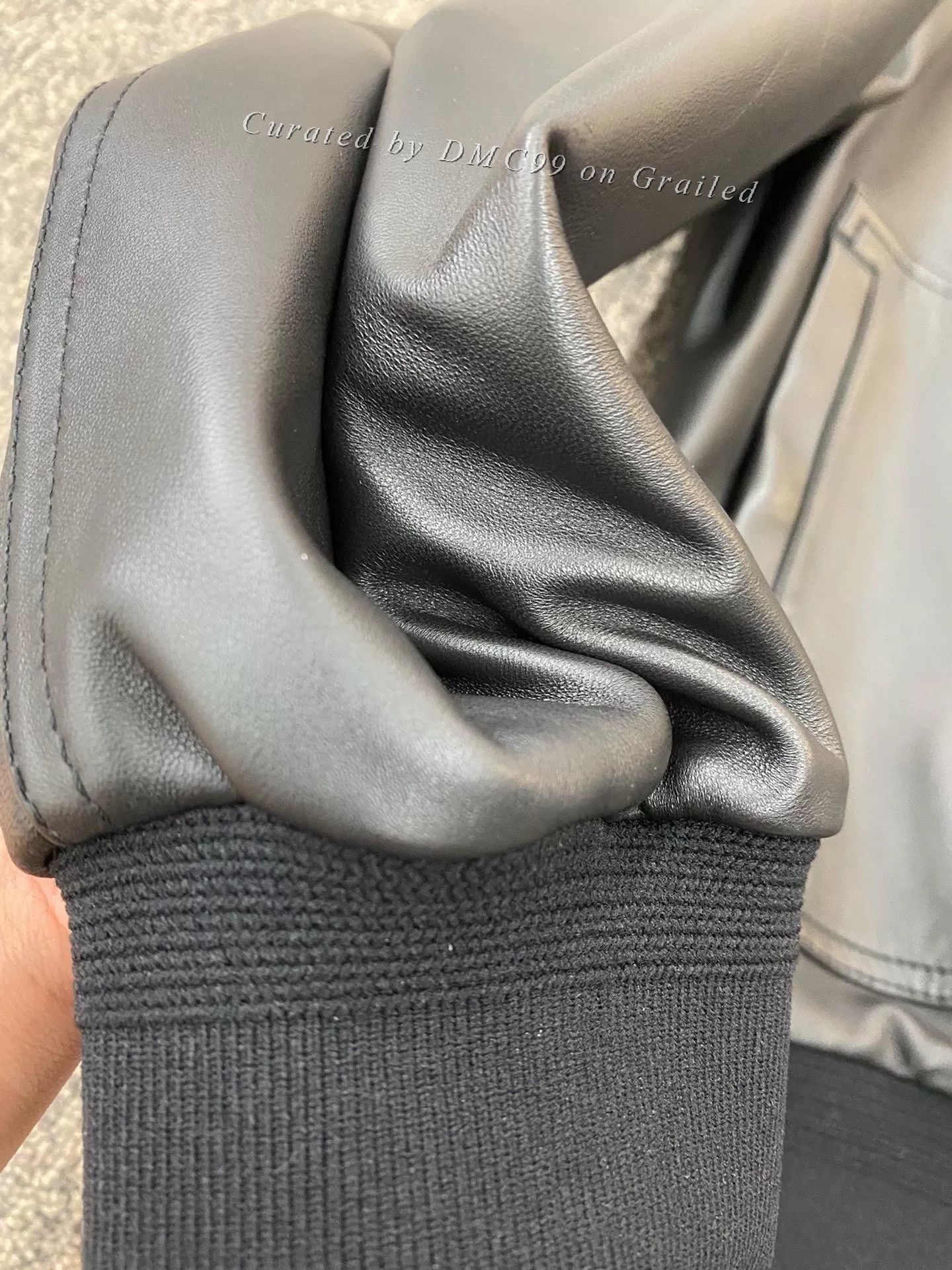 Z Zegna ZZEGNA Men's Black Leather Jacket Size US XS / EU 42 / 0 - 7 Thumbnail