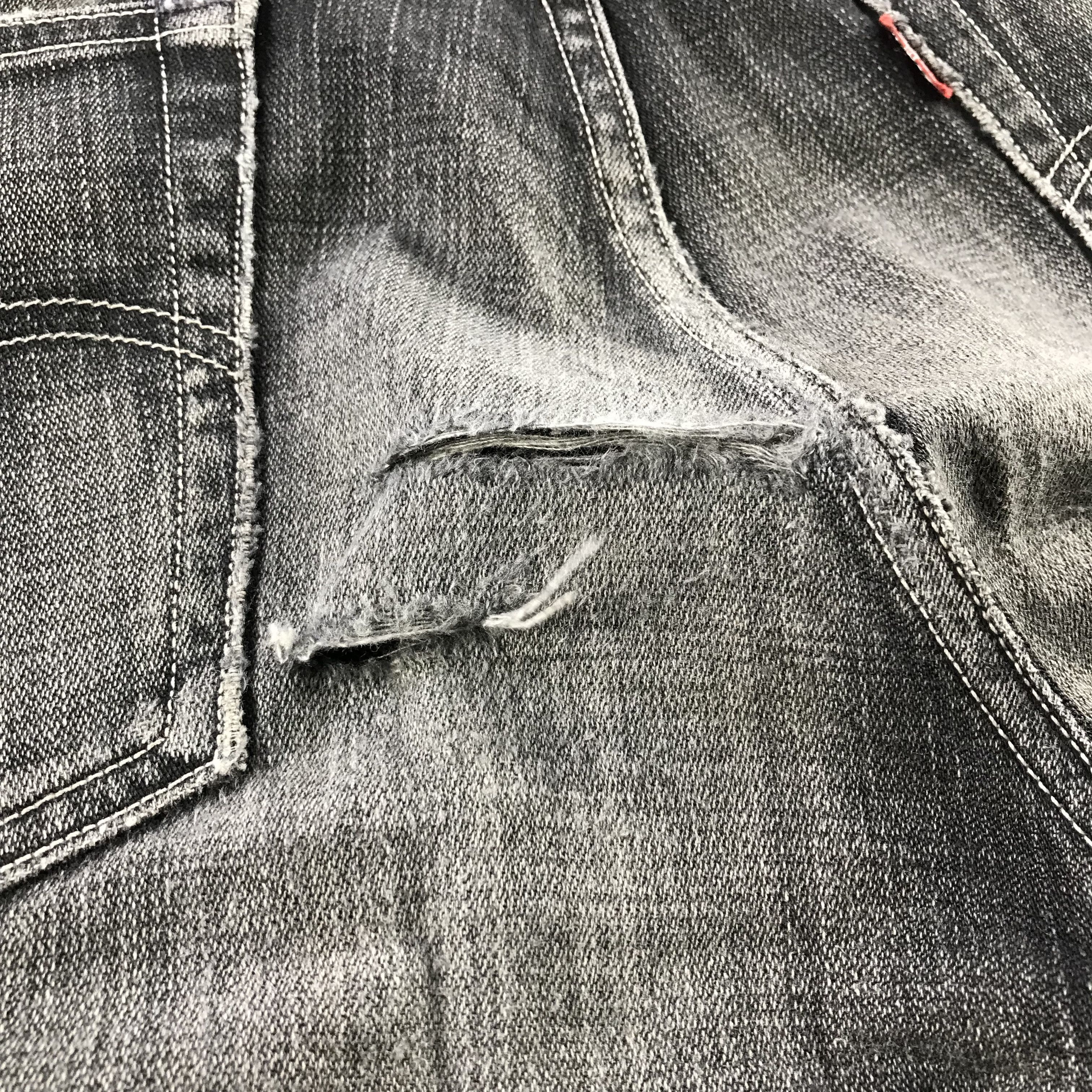 Levi's Distress Vintage Levis 504 Jeans Faded Black Denim KJ3350 Size US 32 / EU 48 - 8 Thumbnail