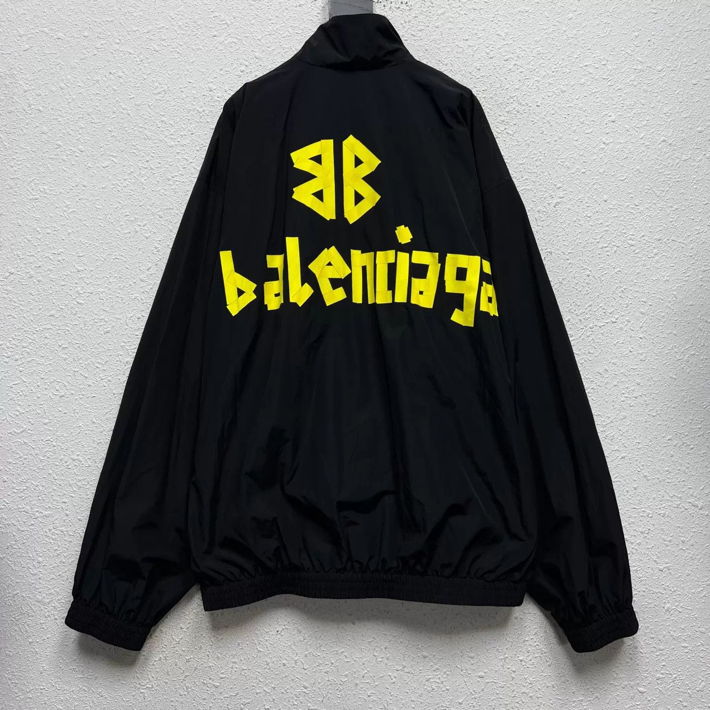 Balenciaga Balenciaga Black Yellow Tape Logo Track Jacket M Size M / US 6-8 / IT 42-44 - 2 Thumbnail