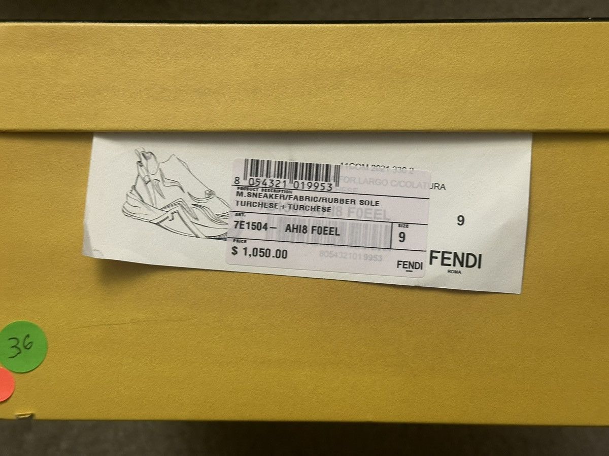 Fendi Fendi light blue sneakers Size US 10 / EU 43 - 7 Thumbnail