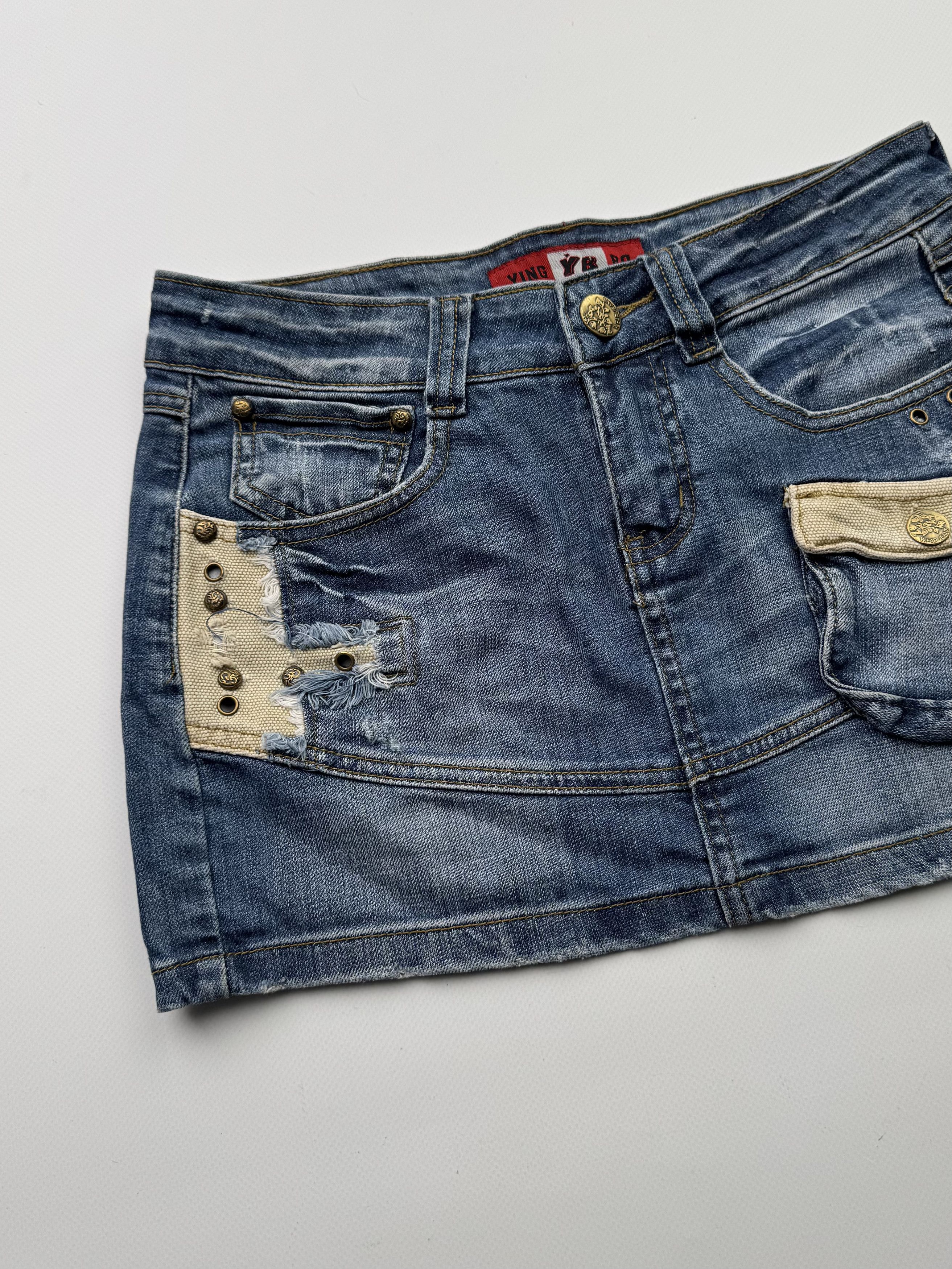 If Six Was Nine Vintage Mini Skirt B708(V376)E2 Size 27" / US 4 / IT 40 - 2 Thumbnail
