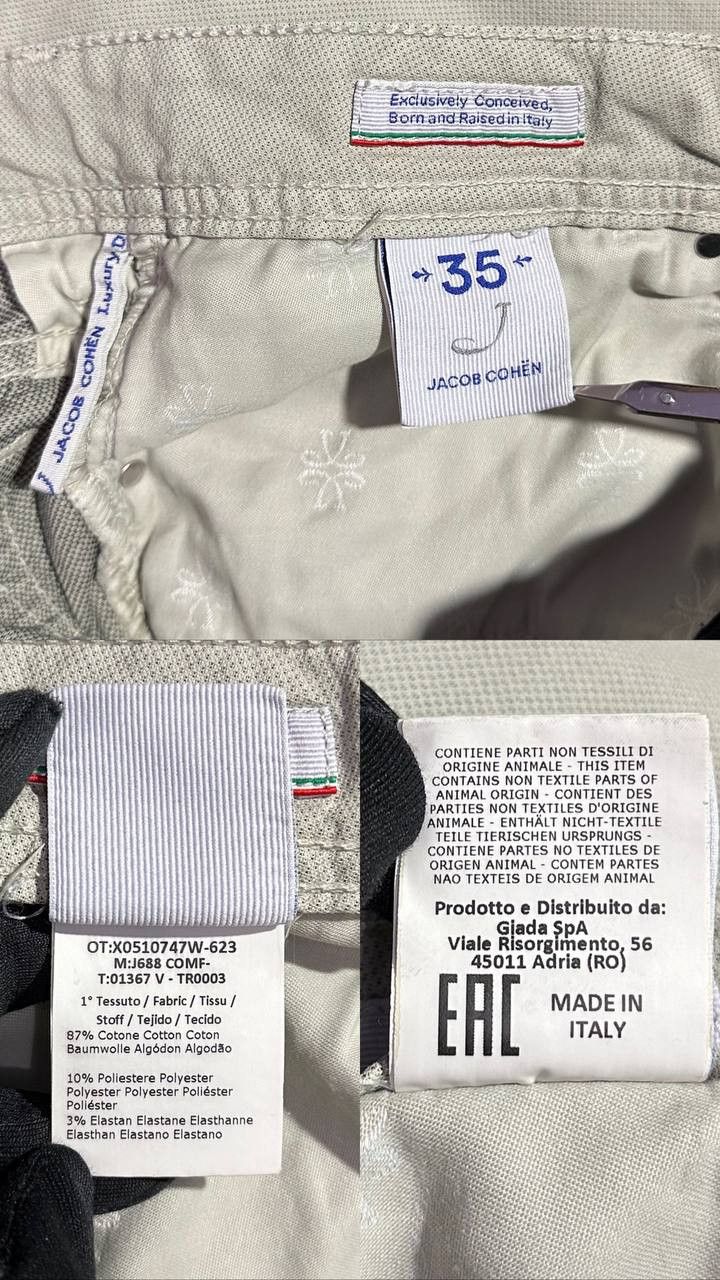 Jacob Cohen Jacob COHEN Jeans tailored luxury jeans made in Italy Size US 35 - 9 Thumbnail